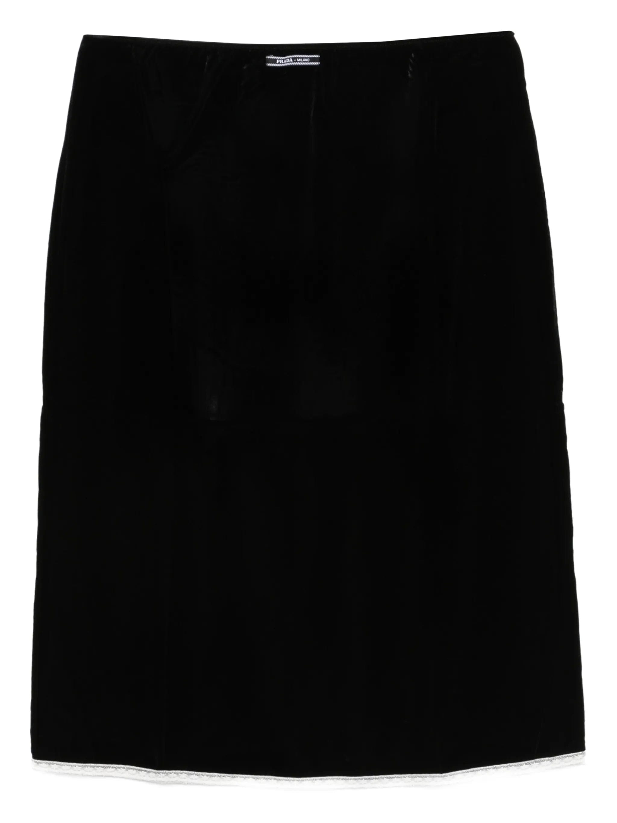 Prada midi velvet skirt