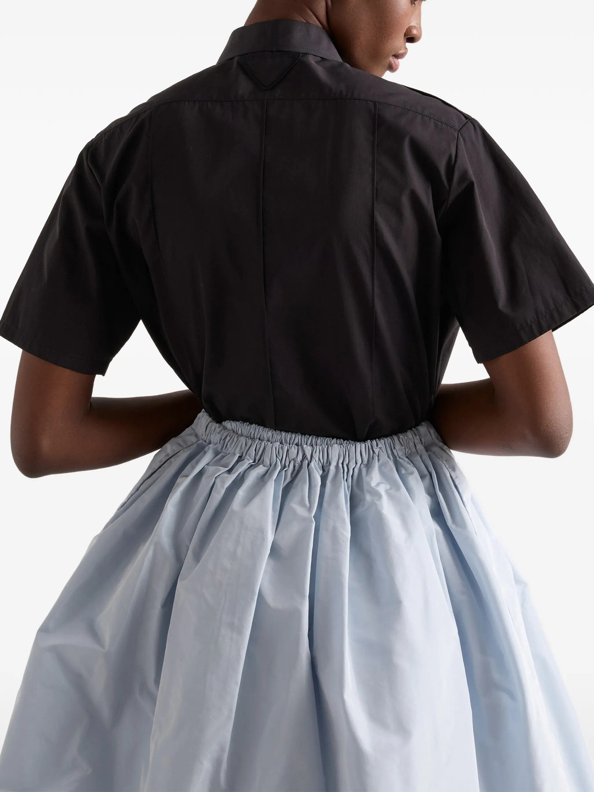 Prada short - sleeved poplin shirt