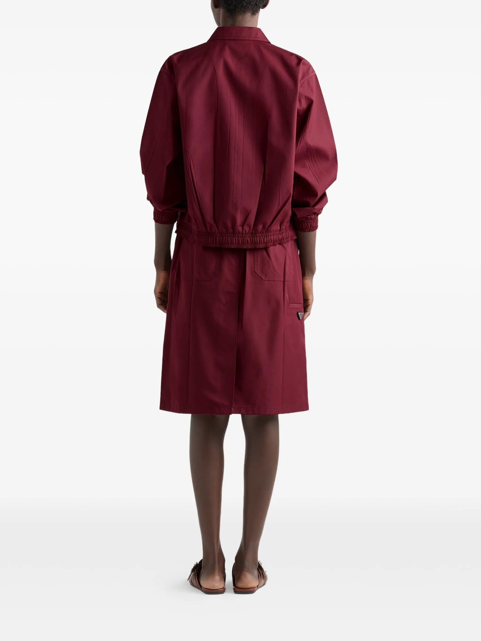 Prada poplin skirt