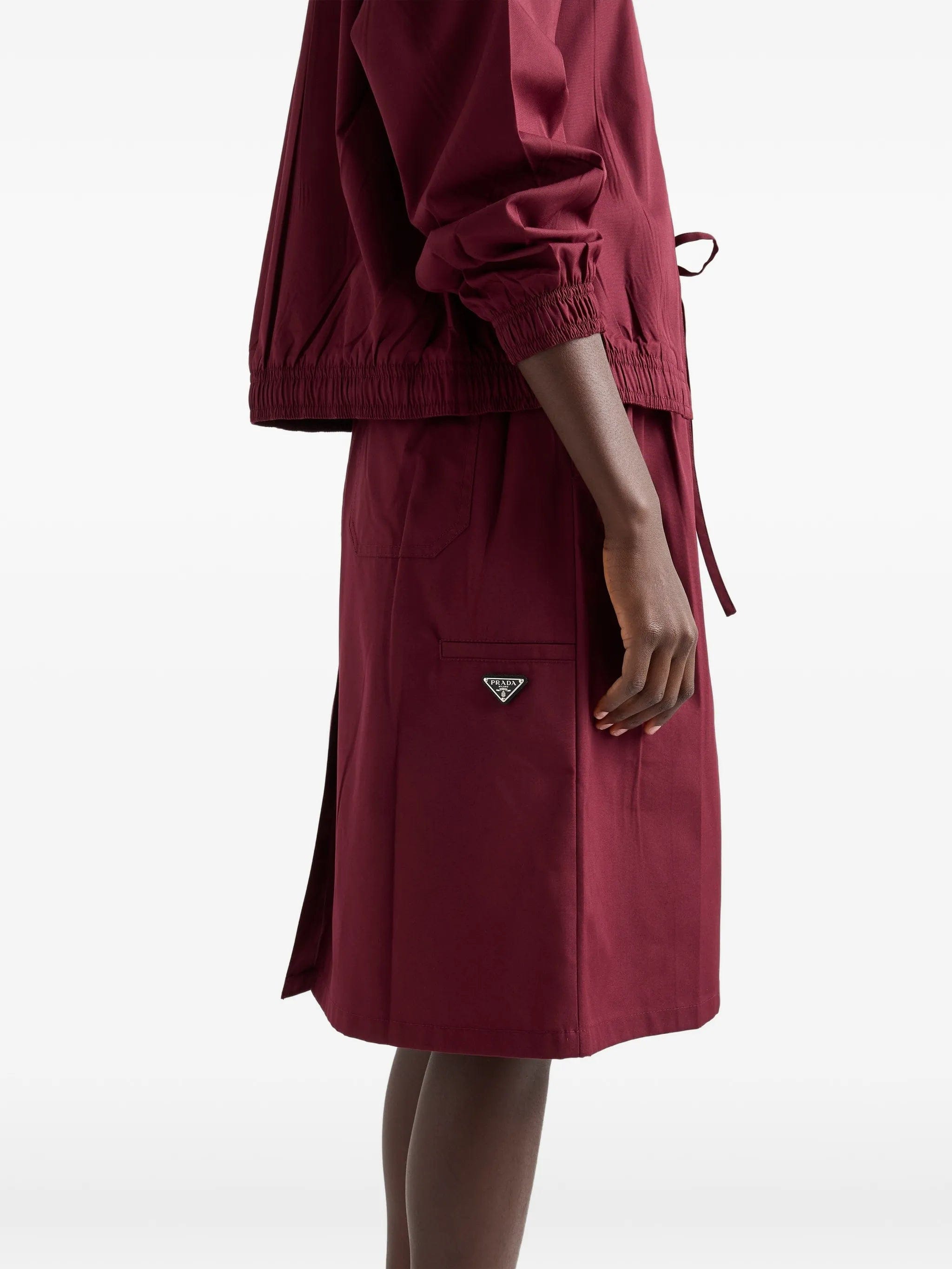 Prada poplin skirt