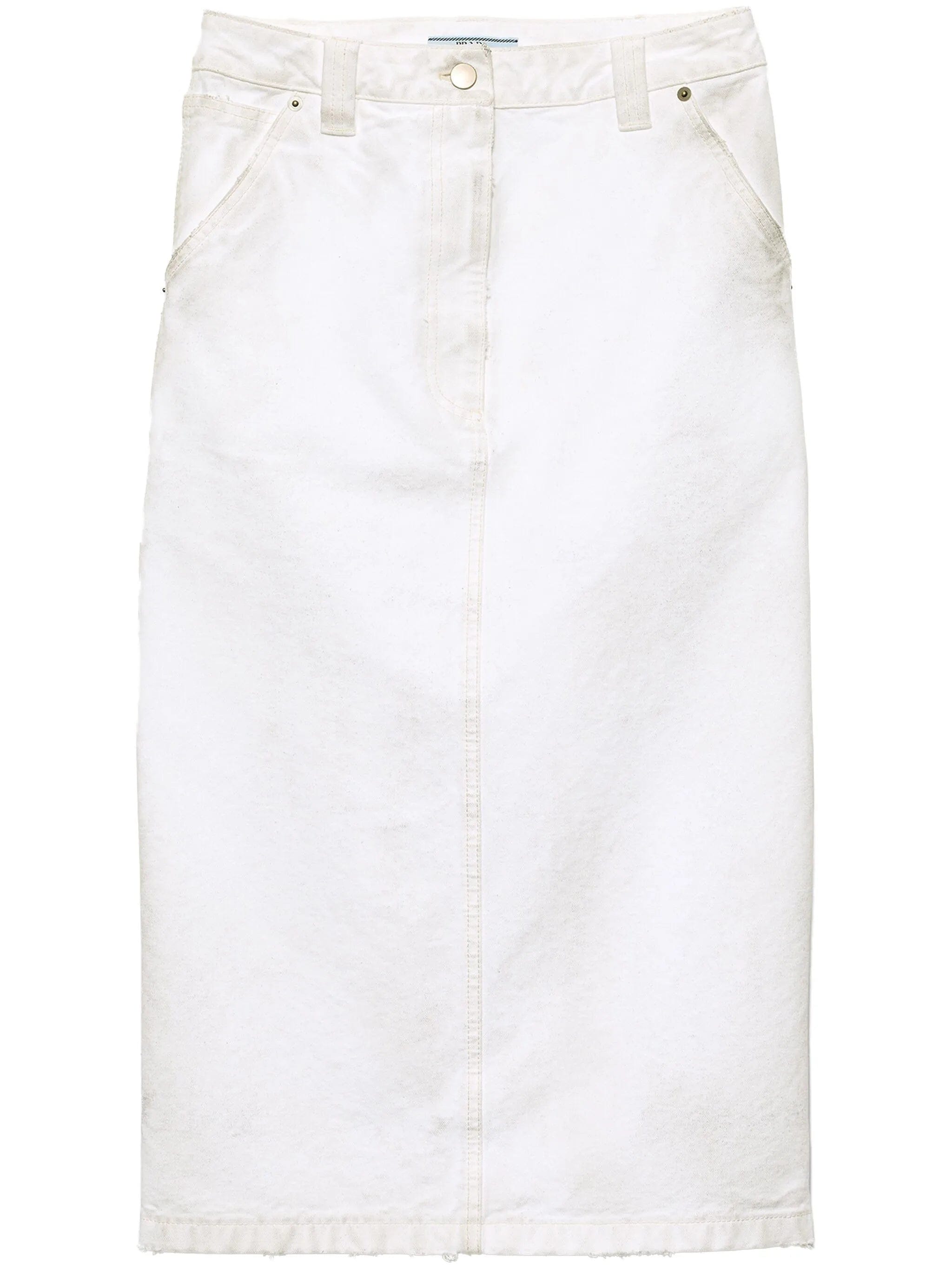 Prada old canvas pencil skirt