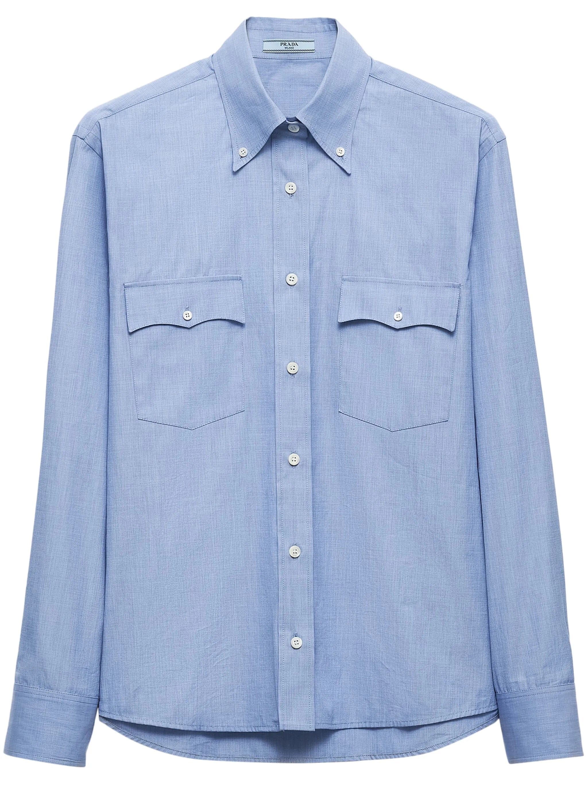 Prada long - sleeve cotton shirt
