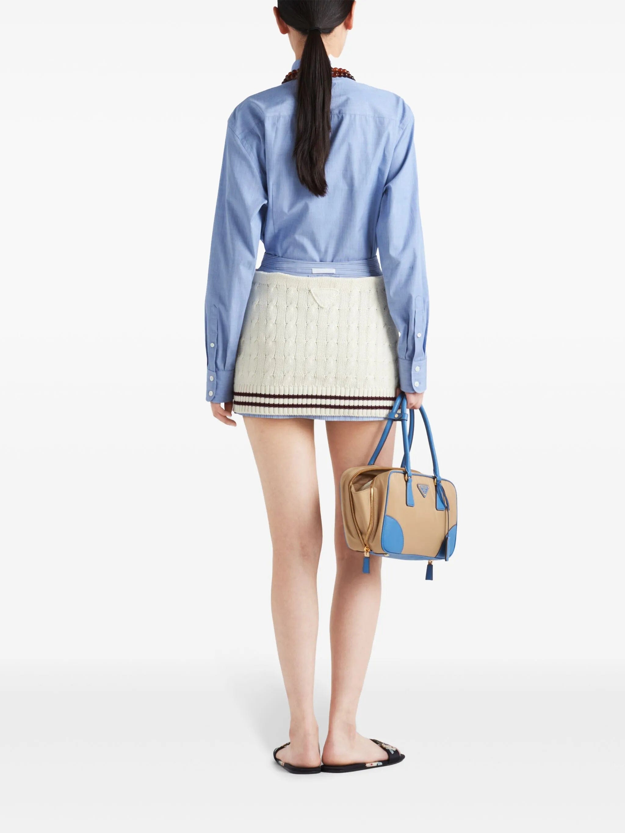 Prada long - sleeve cotton shirt