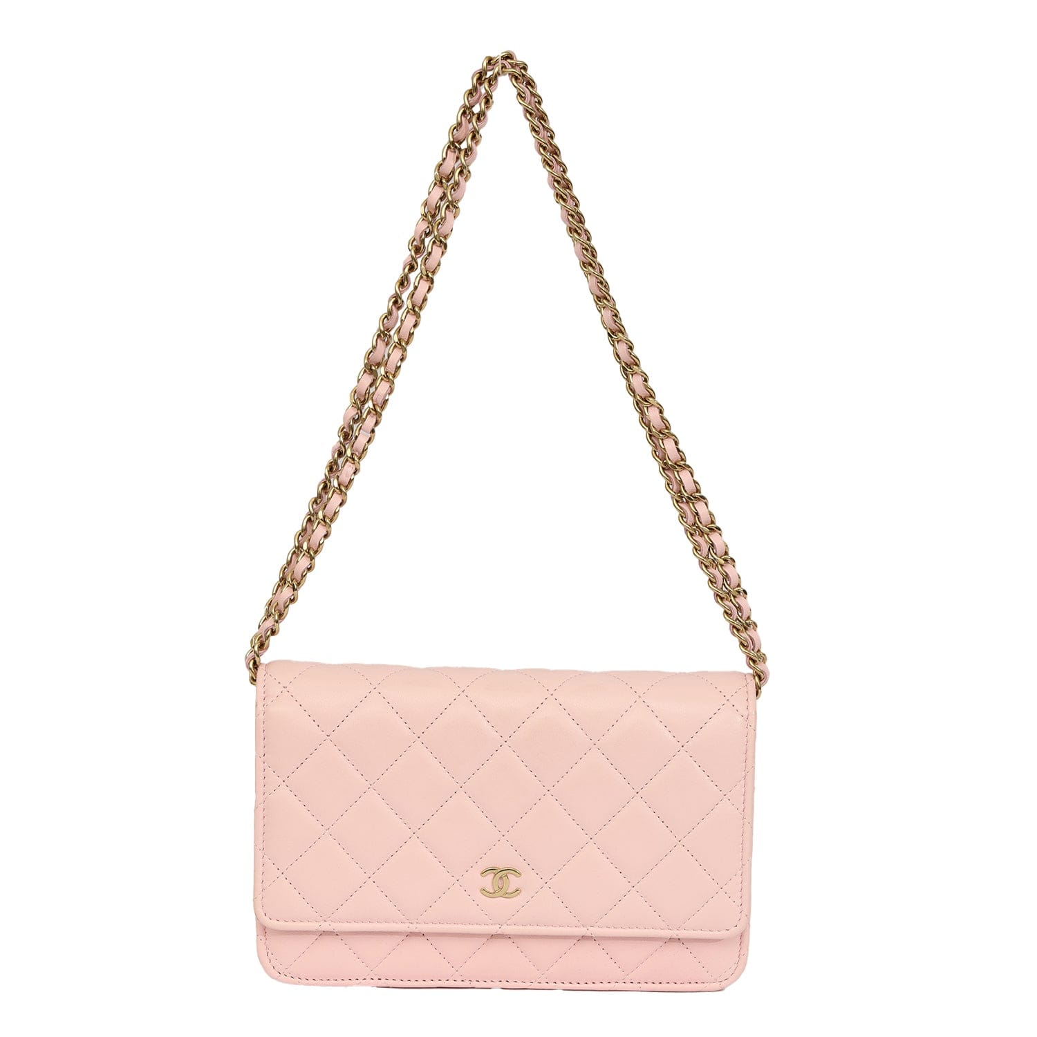CHANEL QUILTED CLASSIC WALLET ON CHAIN