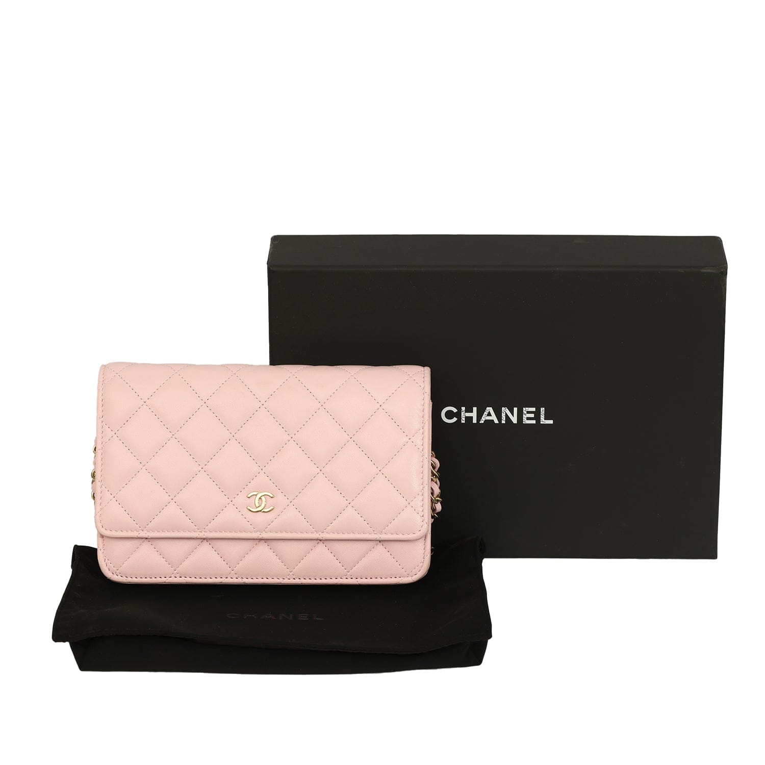 CHANEL QUILTED CLASSIC WALLET ON CHAIN