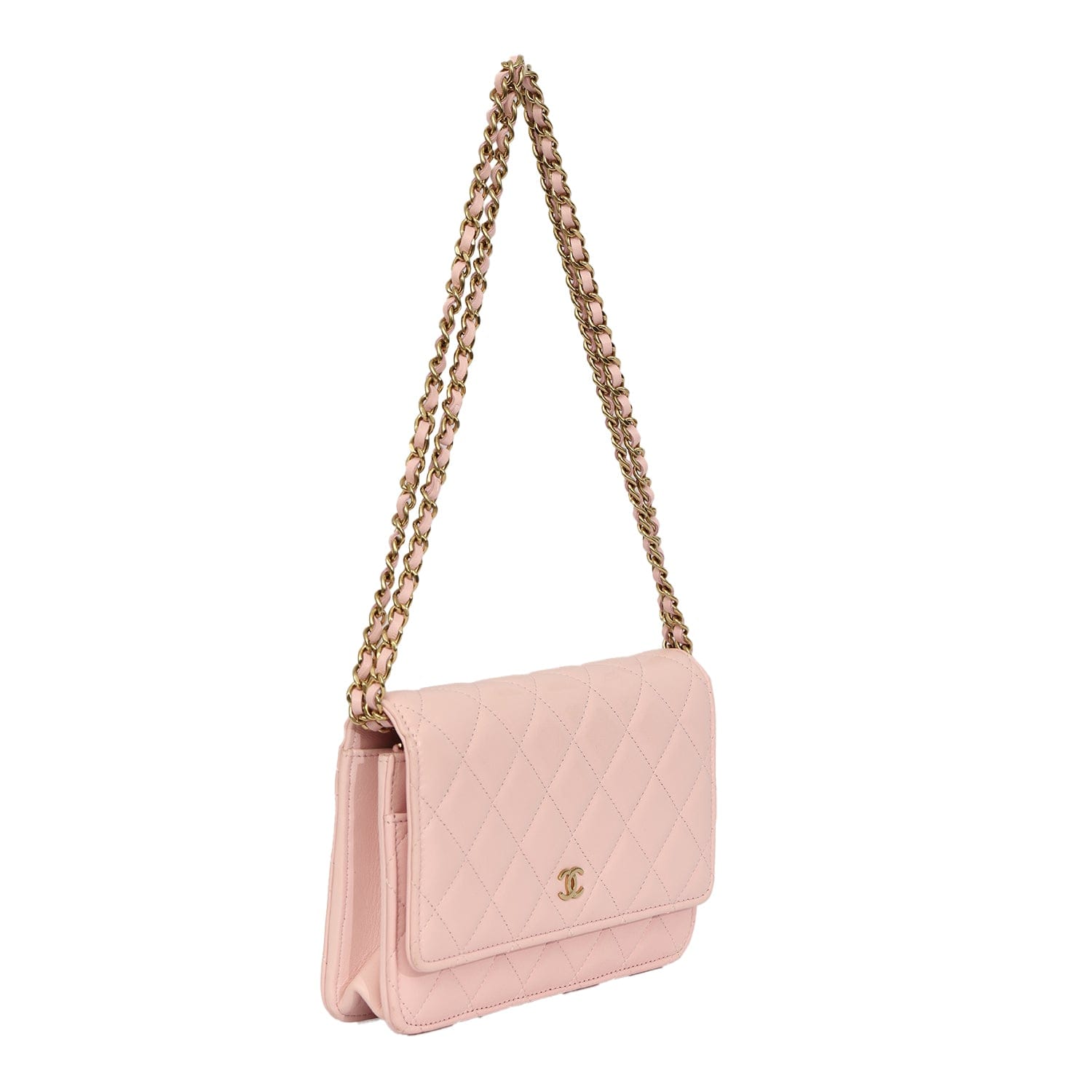 CHANEL QUILTED CLASSIC WALLET ON CHAIN
