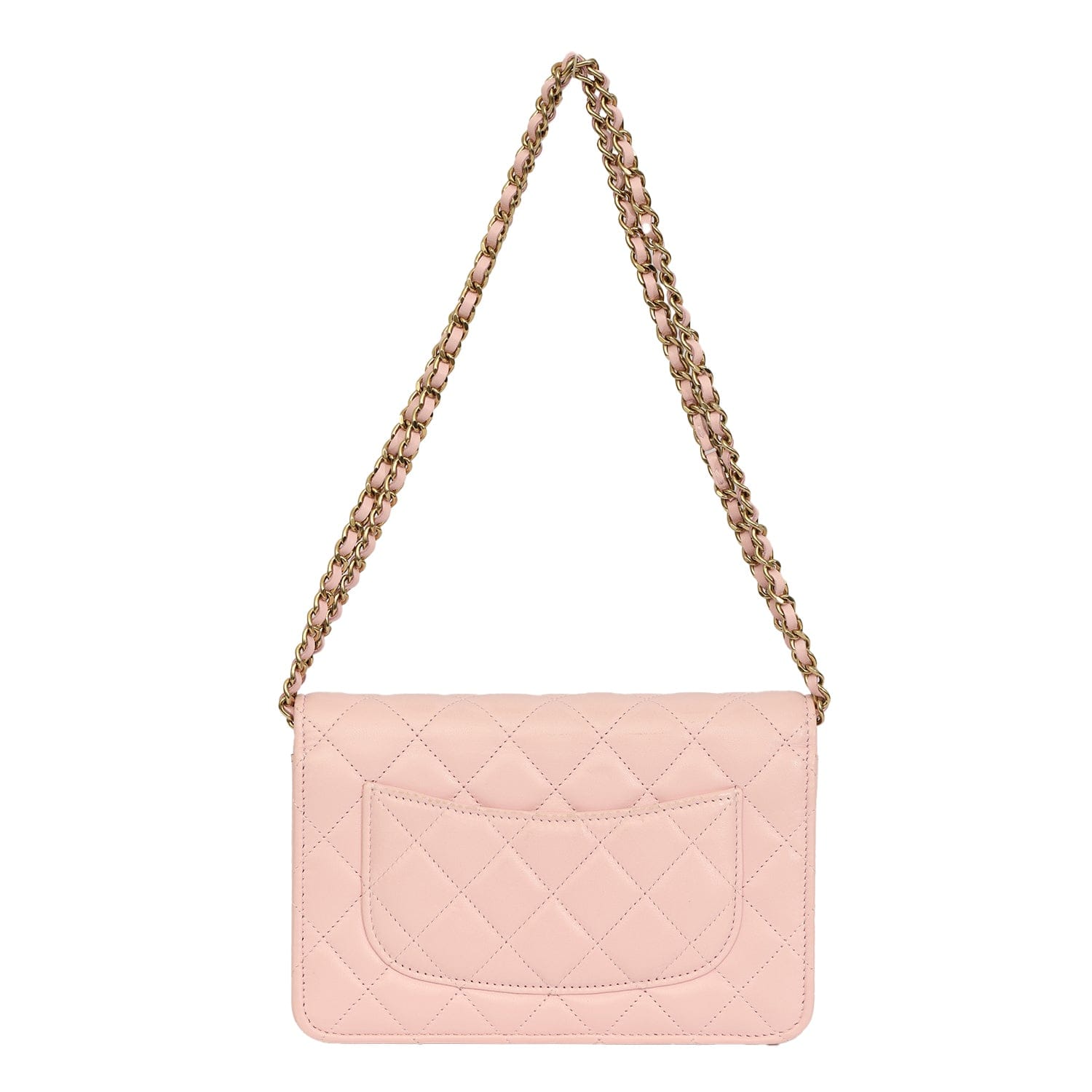 CHANEL QUILTED CLASSIC WALLET ON CHAIN