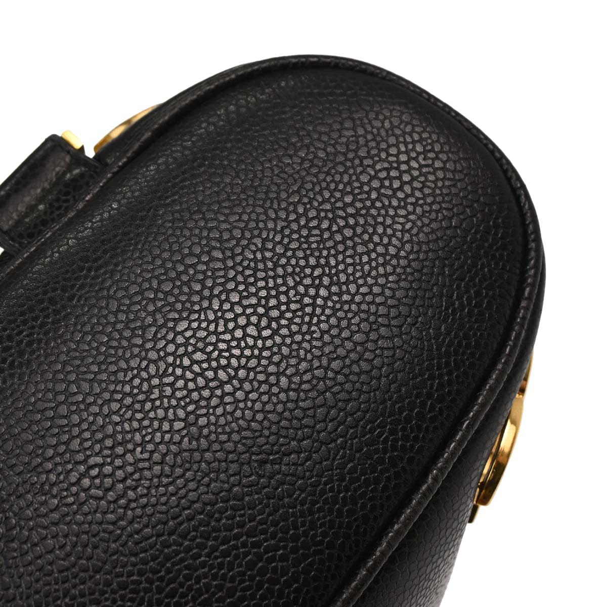 Chanel Check Chanel 1991 - 1994 Black Caviar Skin Triple CC Backpack