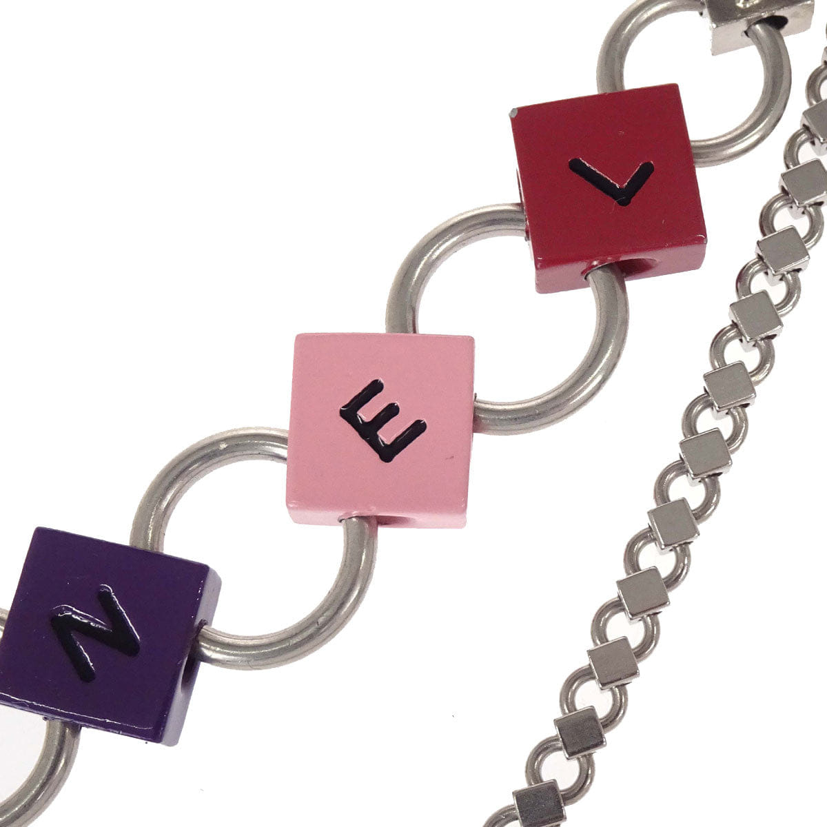 Chanel Silver Chain Belt 04P Small Good