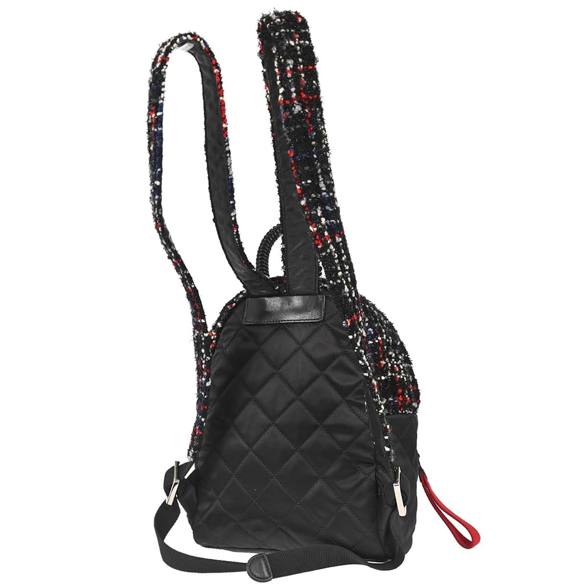 Chanel 2017 - 2018 Black Tweed Nylon Backpack