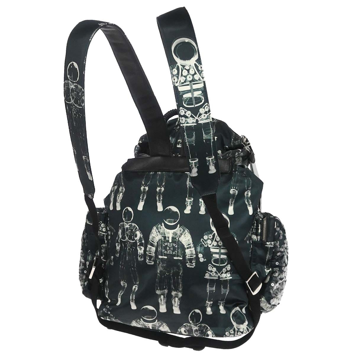 Chanel 2017 - 2018 Navy Nylon Sequins Astronaut Essentials Backpack