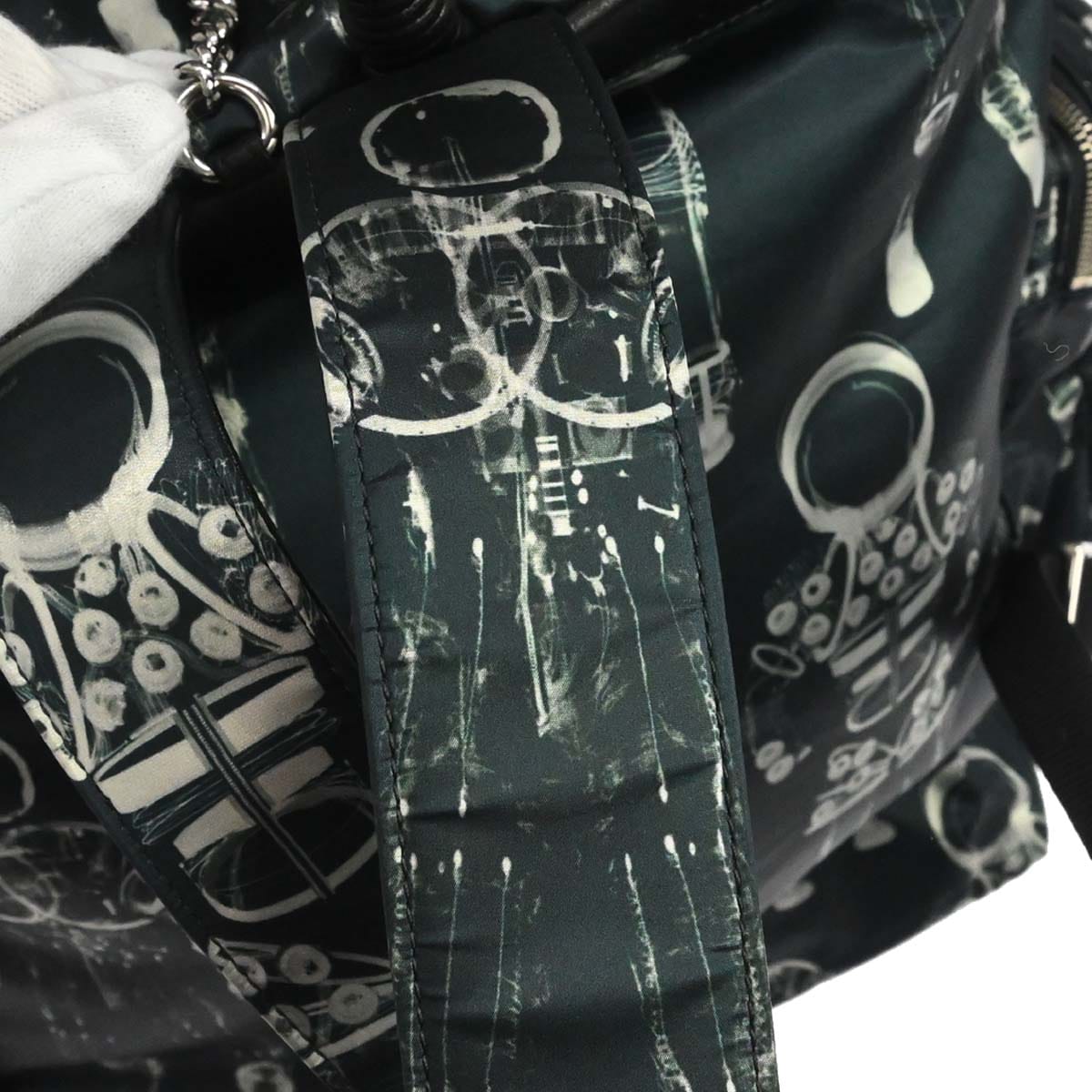 Chanel 2017 - 2018 Navy Nylon Sequins Astronaut Essentials Backpack