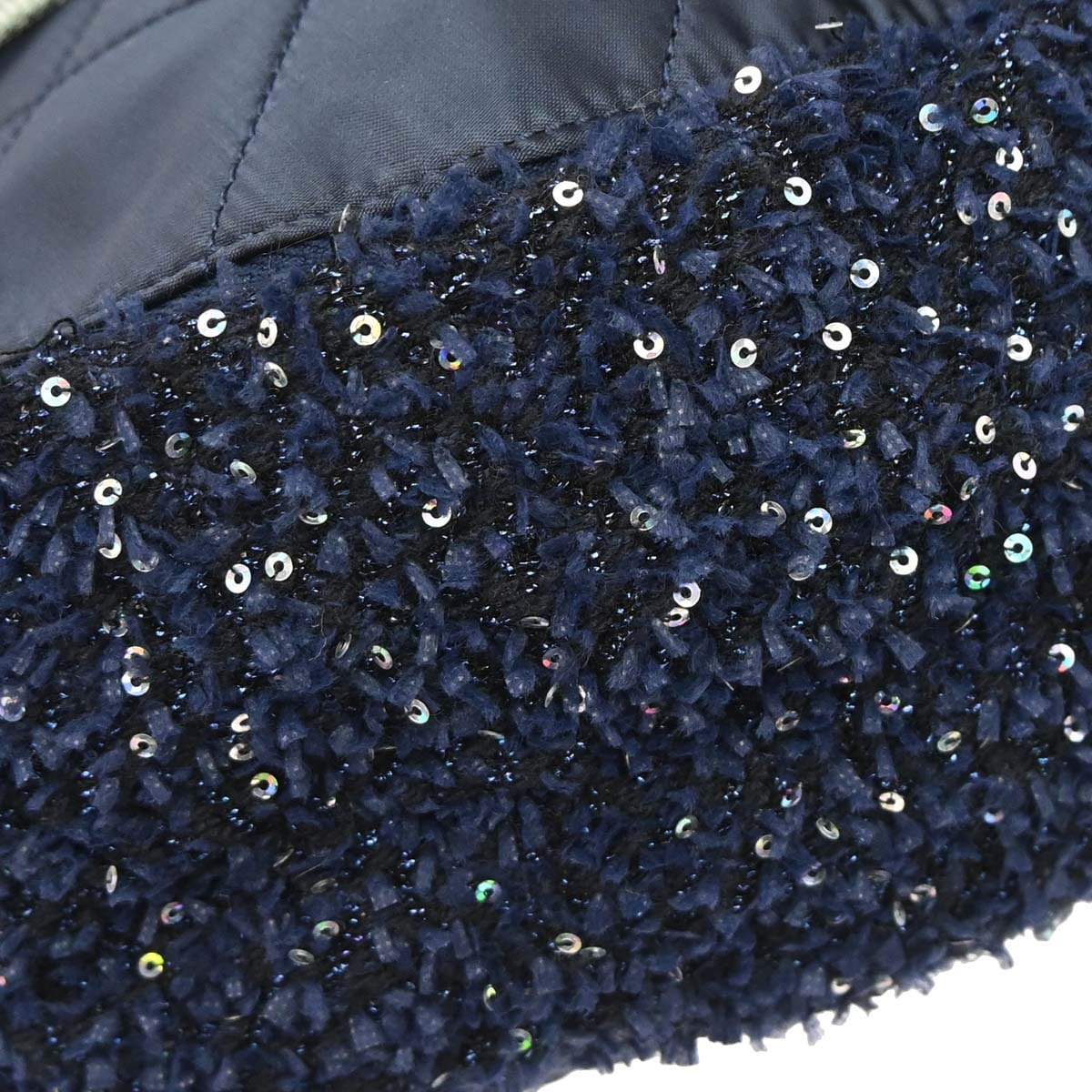 Chanel 2017 - 2018 Navy Tweed Nylon Sequins Astronaut Essentials Backpack