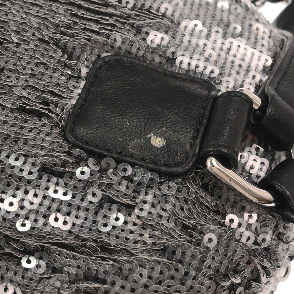 Chanel 2018 Gray Sequins Waterfall Backpack