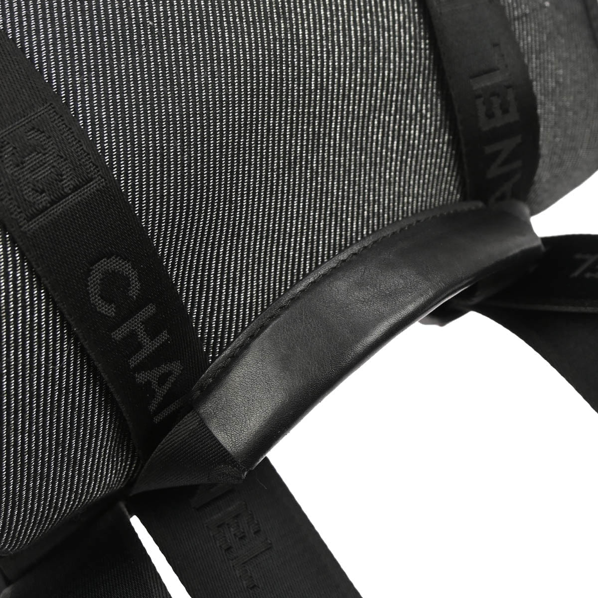 Chanel 2005 - 2006 Black Silver Canvas Sport Line Backpack