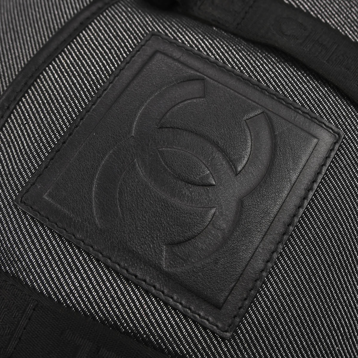 Chanel 2005 - 2006 Black Silver Canvas Sport Line Backpack