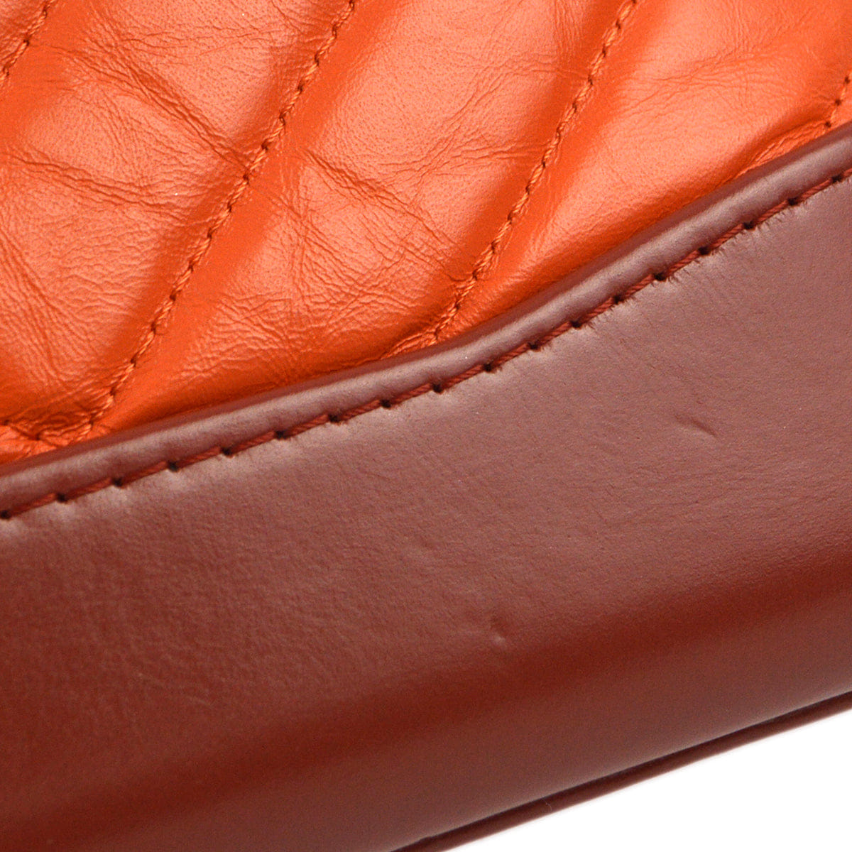 Chanel 2018 - 2019 Orange Calfskin Gabrielle Chevron WOC Wallet On Chain