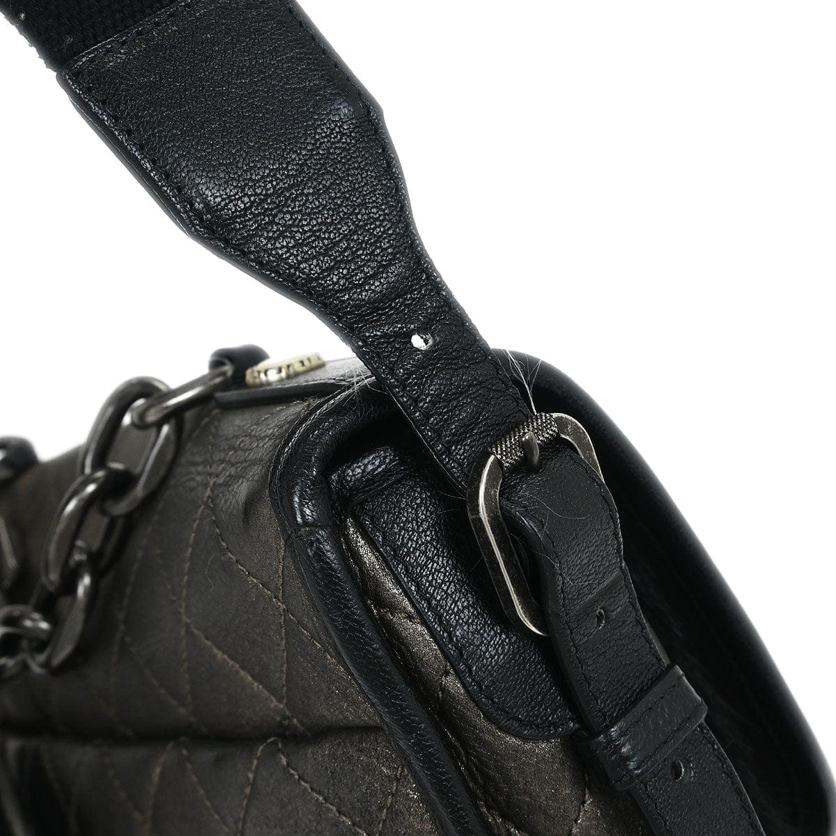 Chanel * 2015 - 2016 Black Faux Fur Paris - Salzburg Messenger Bag