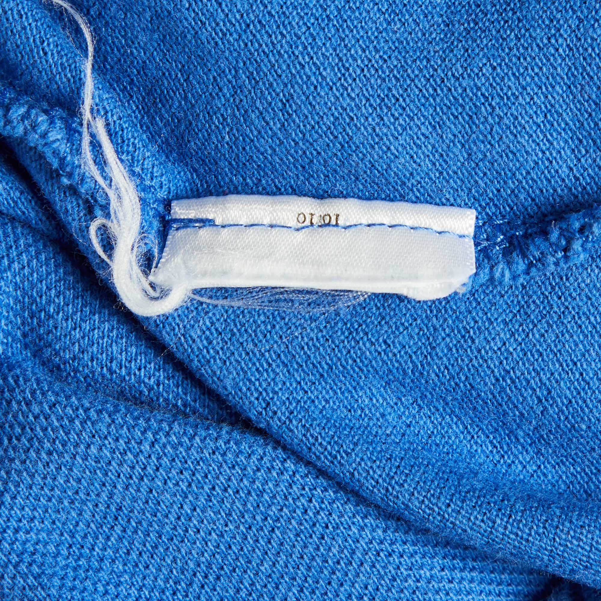 Polo Ralph Lauren Blue Pique Knit Polo Mini Dress