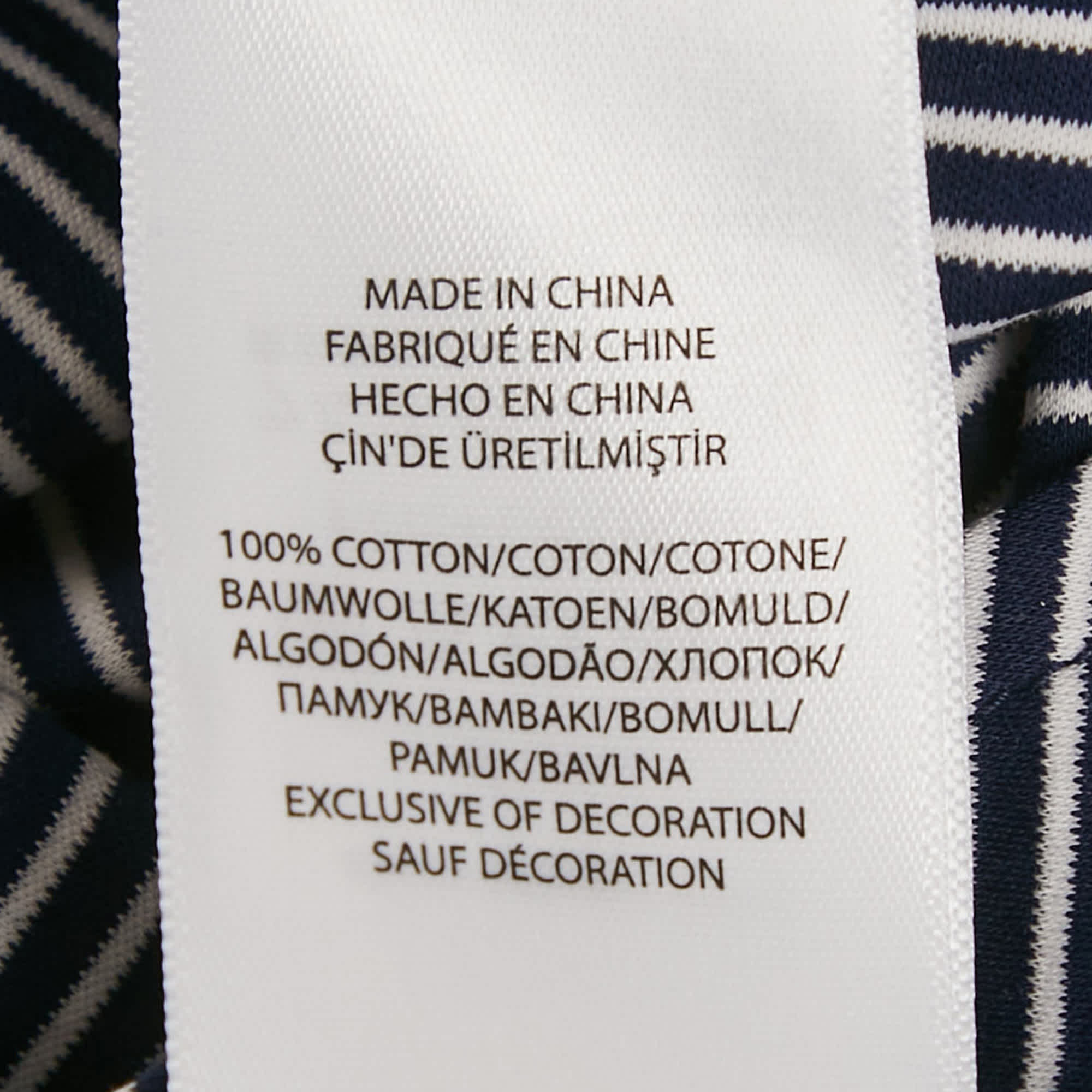 Polo Ralph Lauren Blue Striped Cotton Long Sleeve Shirt