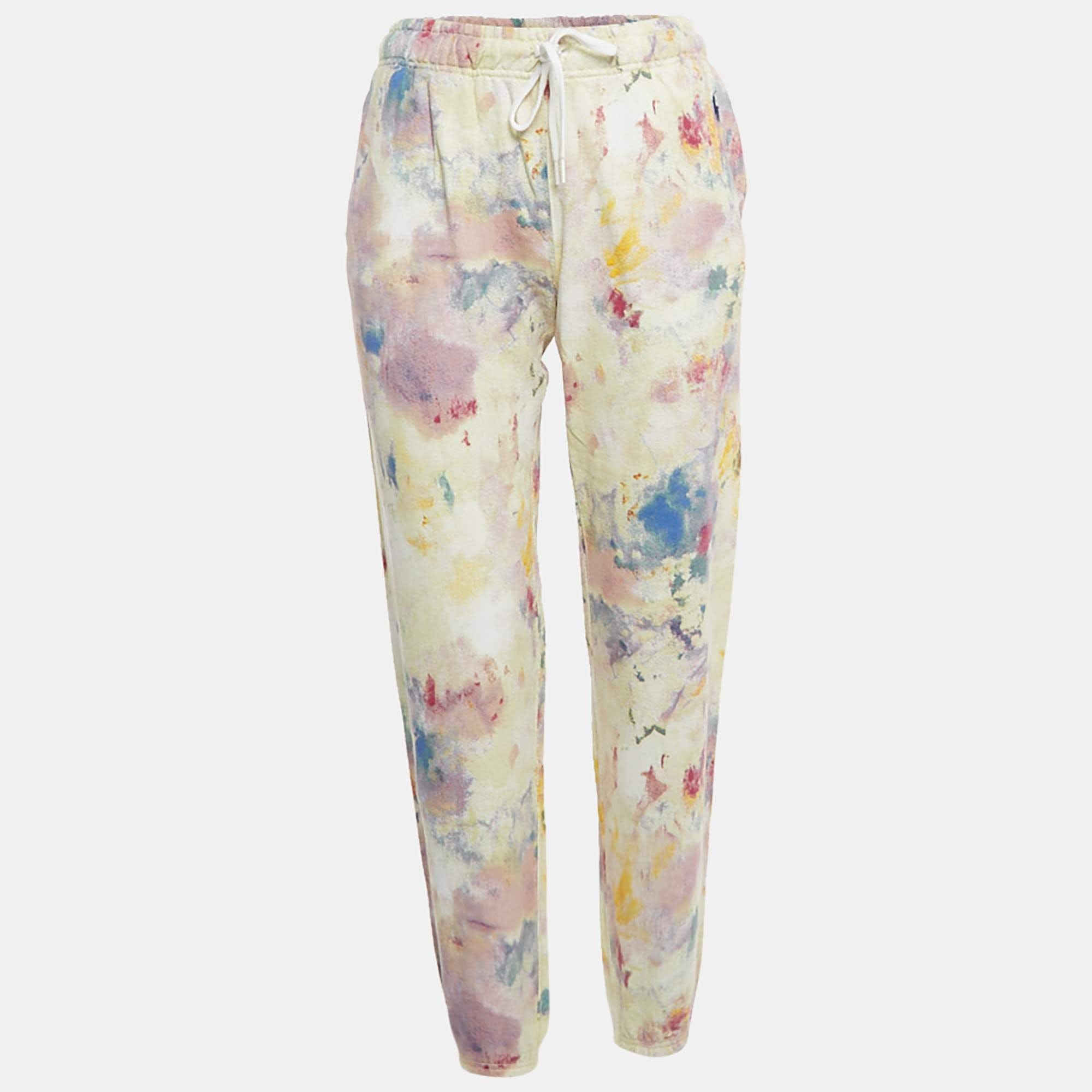Polo Ralph Lauren Multicolor Tie - Dye Cotton Drawstring Joggers
