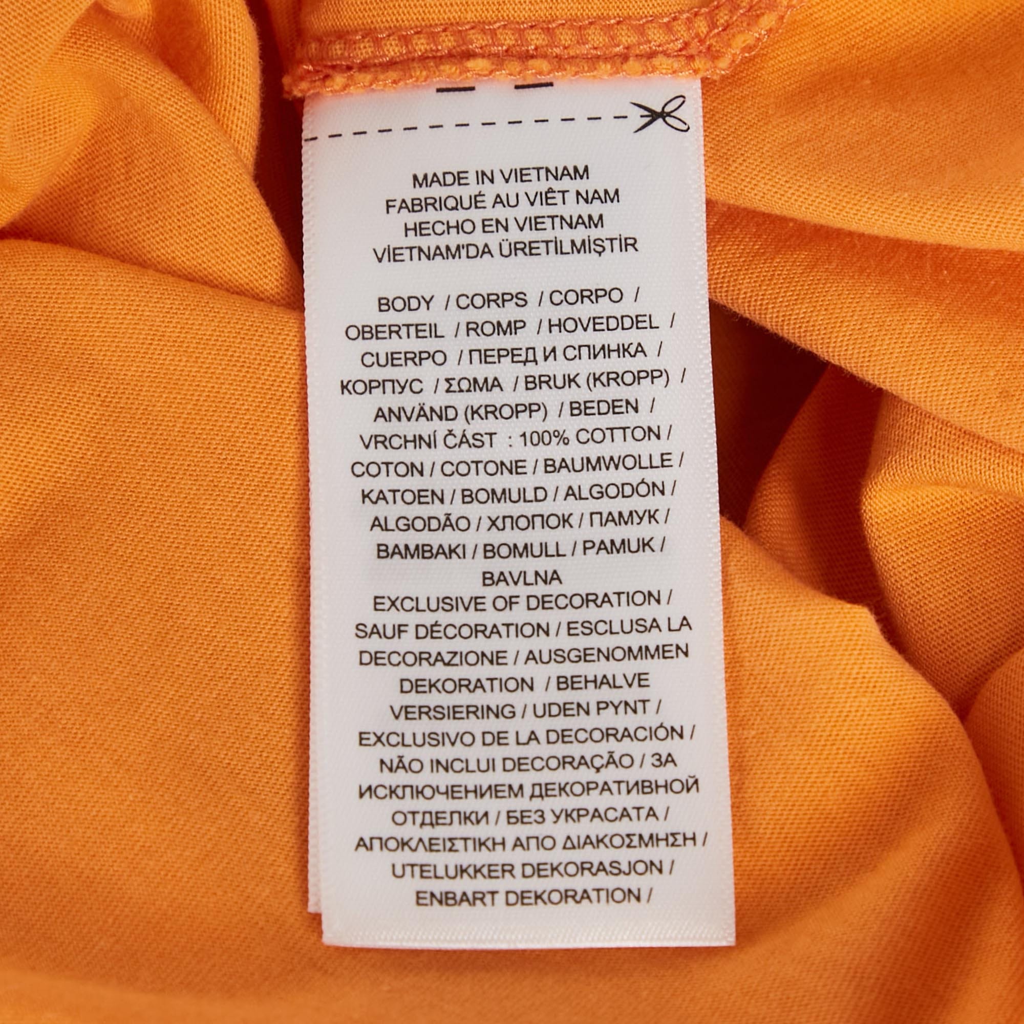 Polo Ralph Lauren Orange Logo Print Jersey T - Shirt