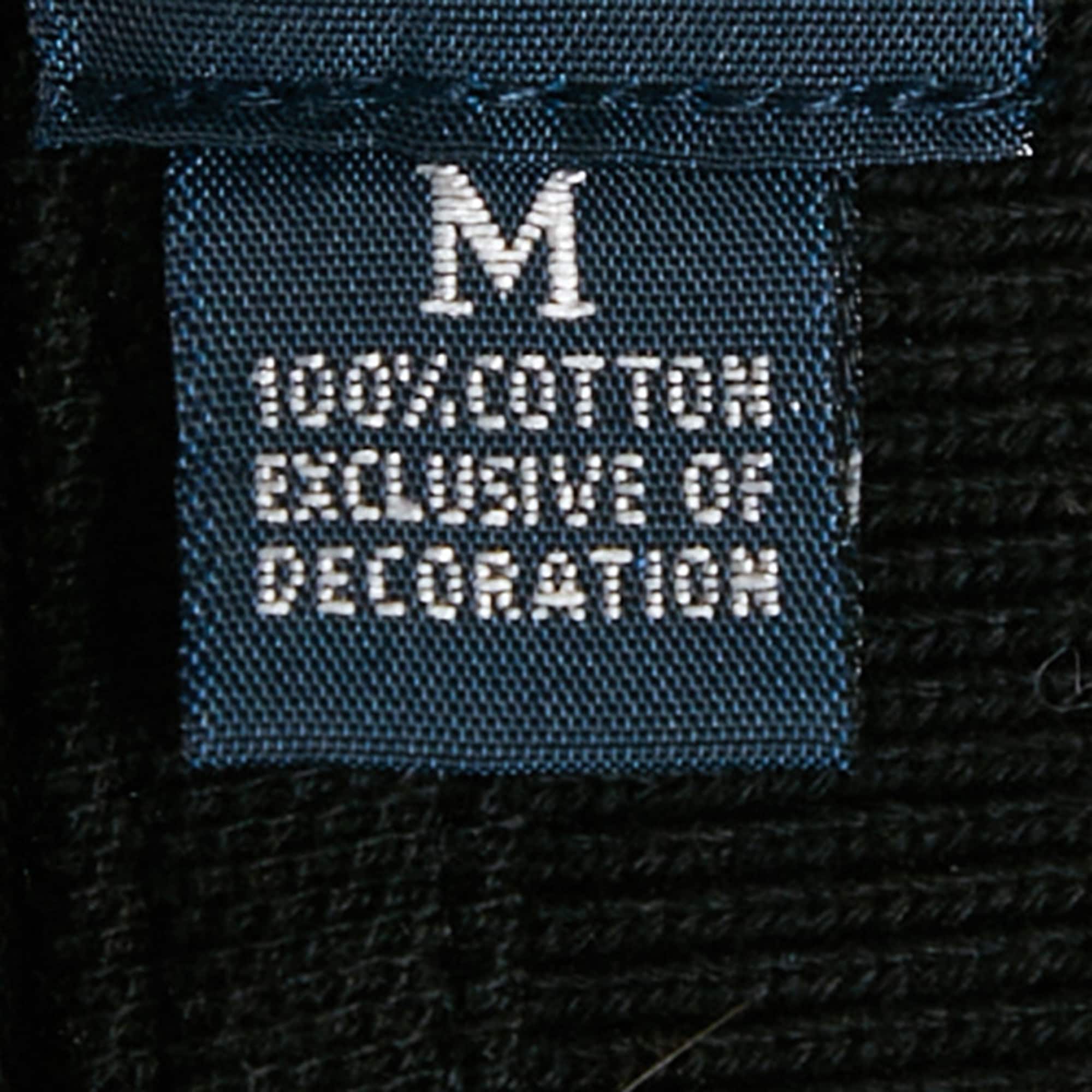 Polo Ralph Lauren Black Logo Embroidery Cotton Long Sleeve Polo T - Shirt
