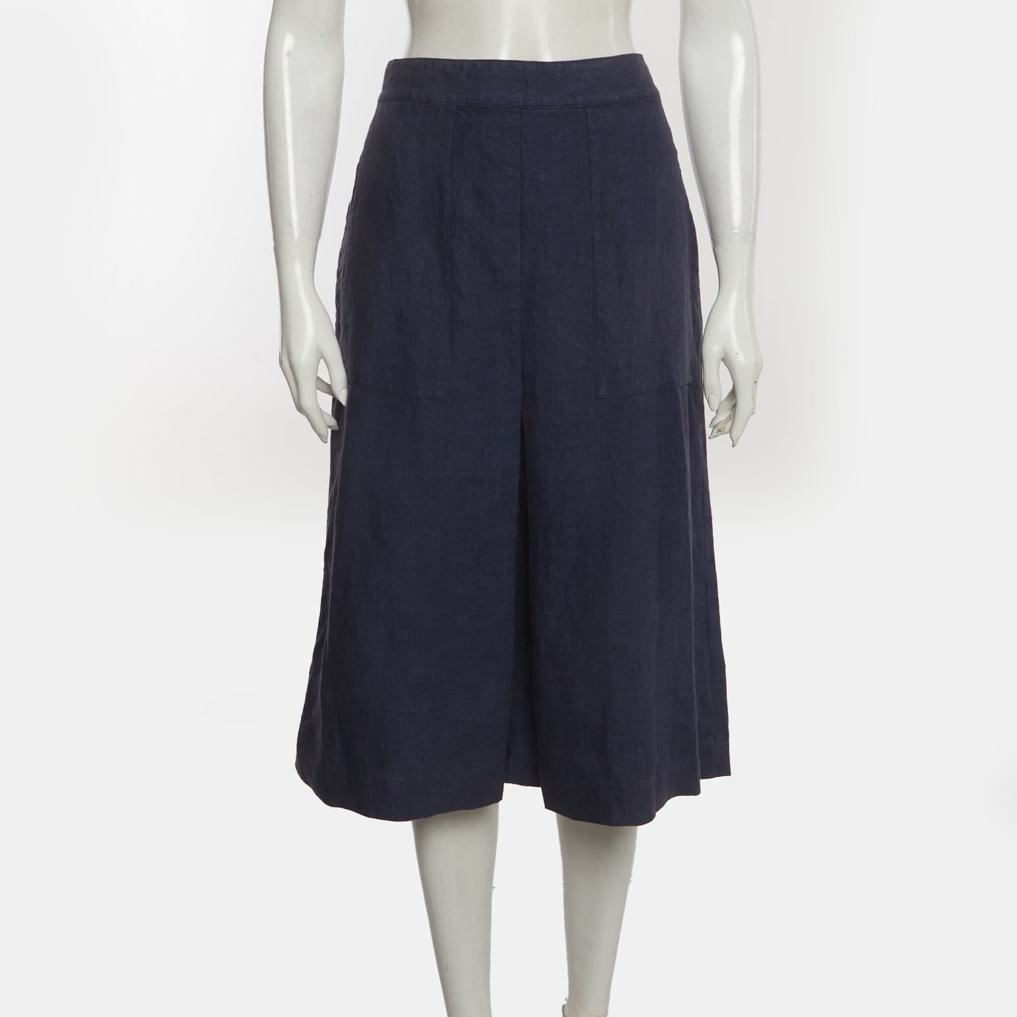 Polo Ralph Lauren Blue Chambray Midi Skirt