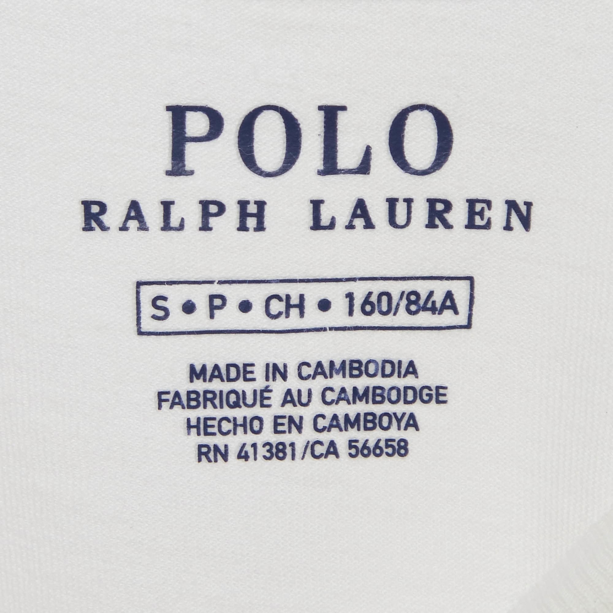 Polo Ralph Lauren White Cotton Knit Crewneck T - Shirt
