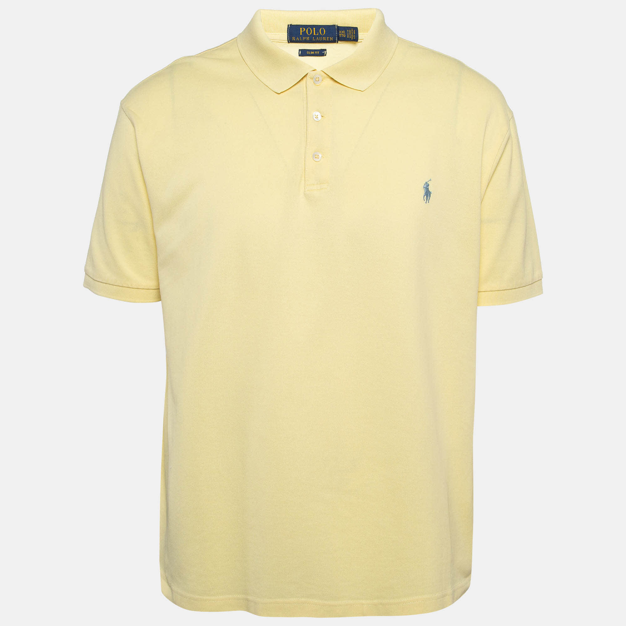 Polo Ralph Lauren Yellow Pique Knit Polo T - Shirt