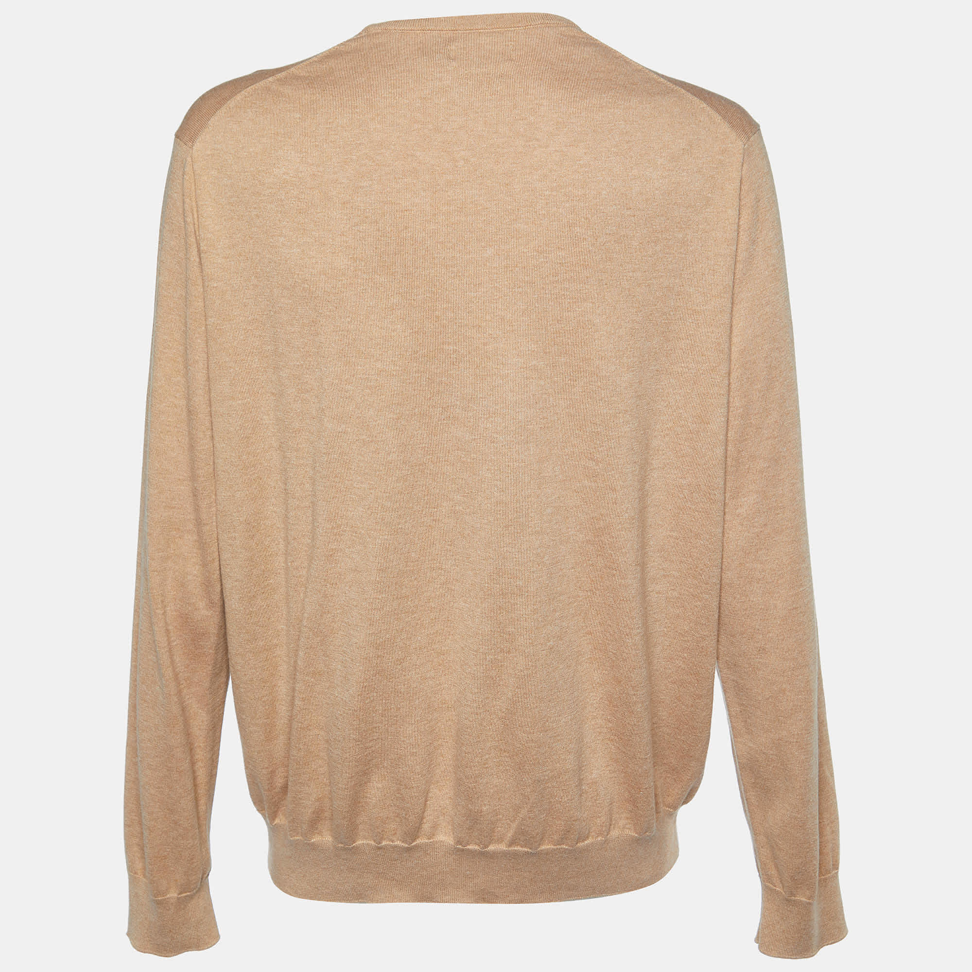 Polo Ralph Lauren Beige Cotton Knit Long Sleeve Jumper 2Xl
