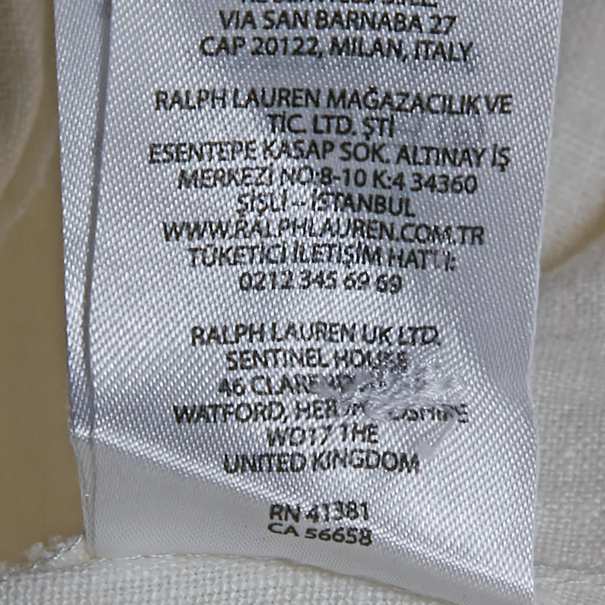 Polo Ralph Lauren White Linen Tie - Up Detail Shorts