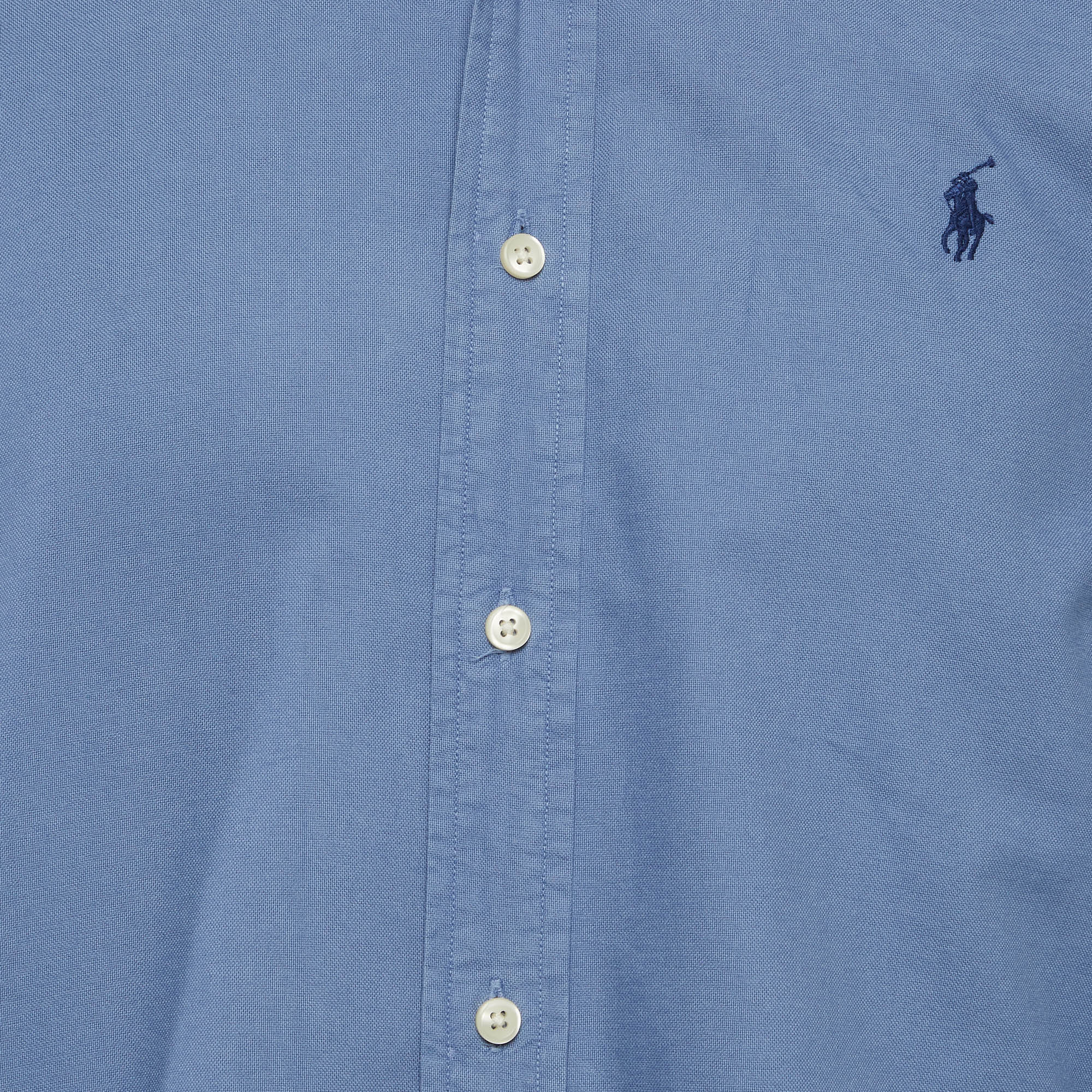 Polo Ralph Lauren Blue Oxford Cotton Classic Fit Shirt
