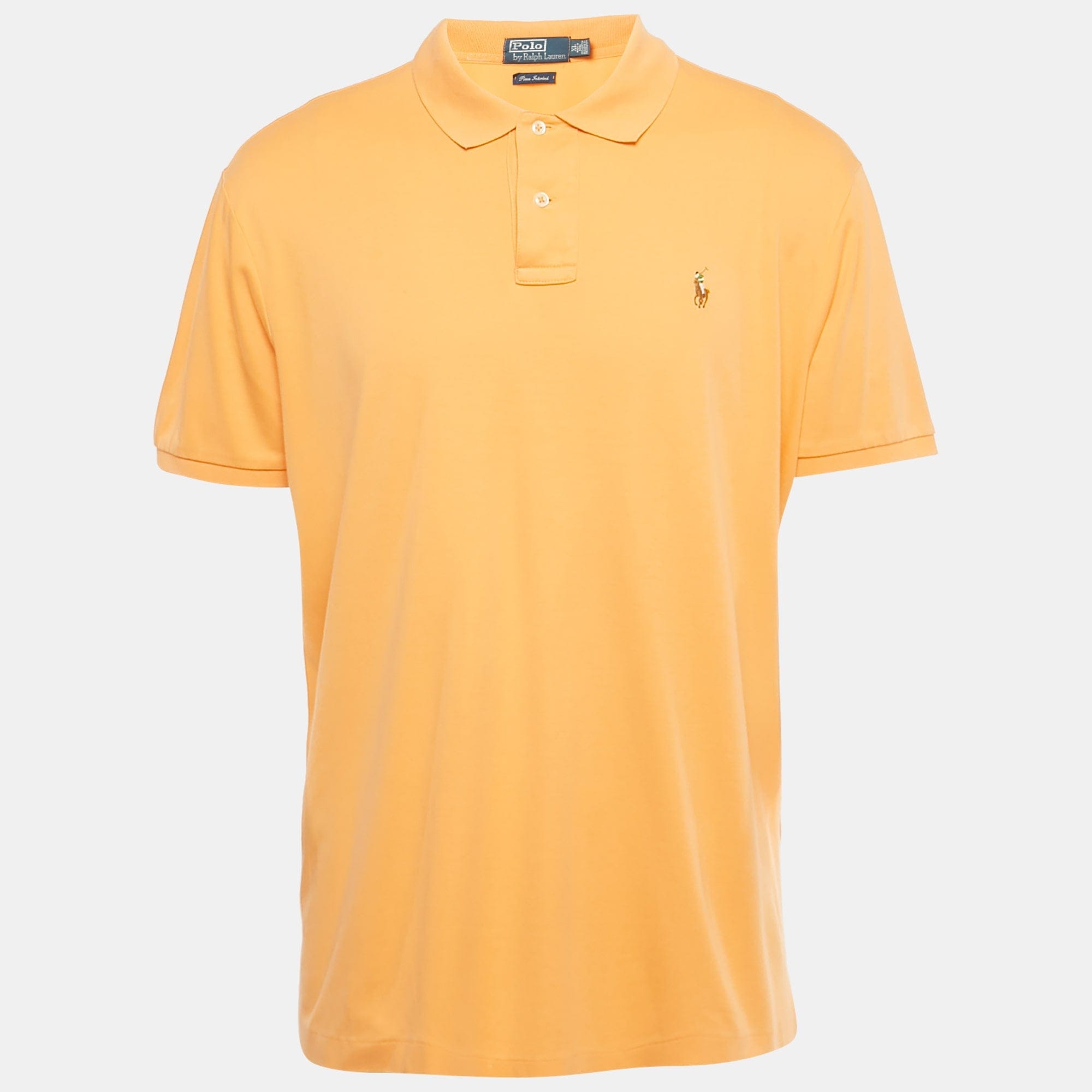 Polo Ralph Lauren Orange Pima Jersey Polo T - Shirt