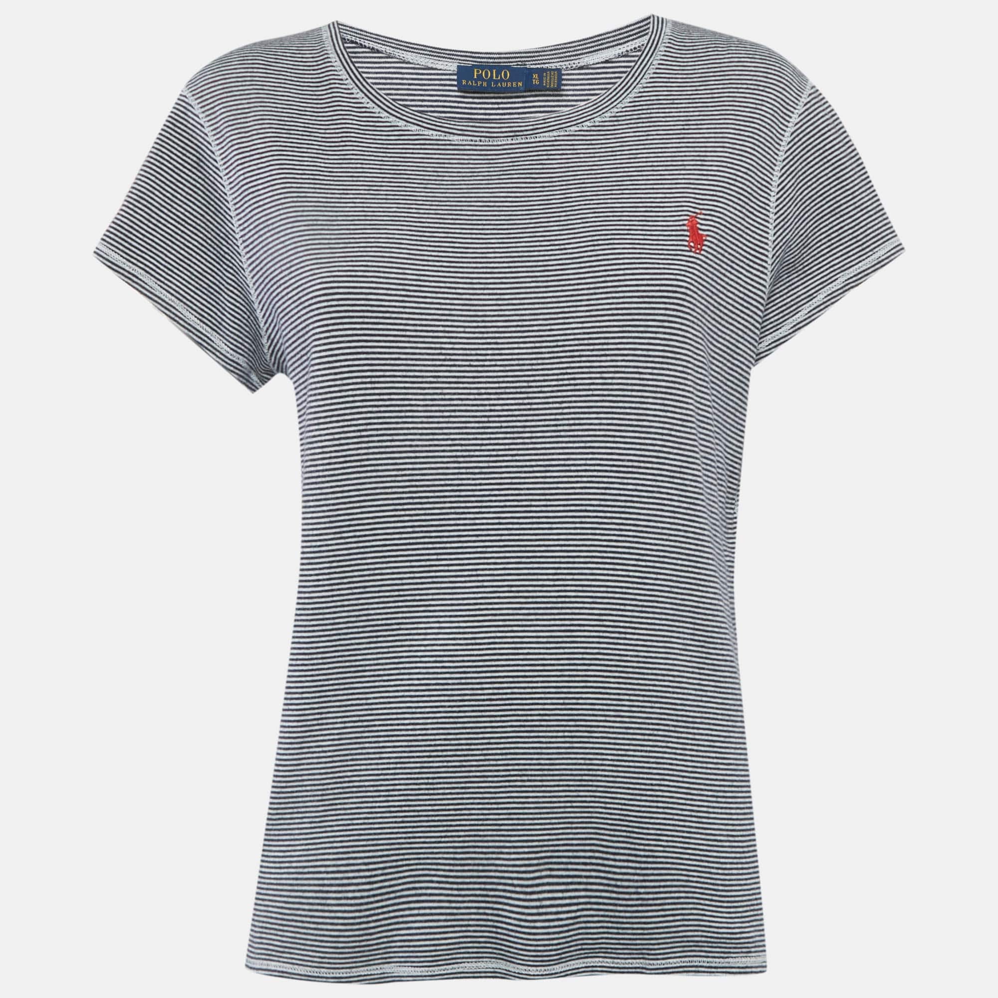 Polo Ralph Lauren Blue/white Jersey T - Shirt