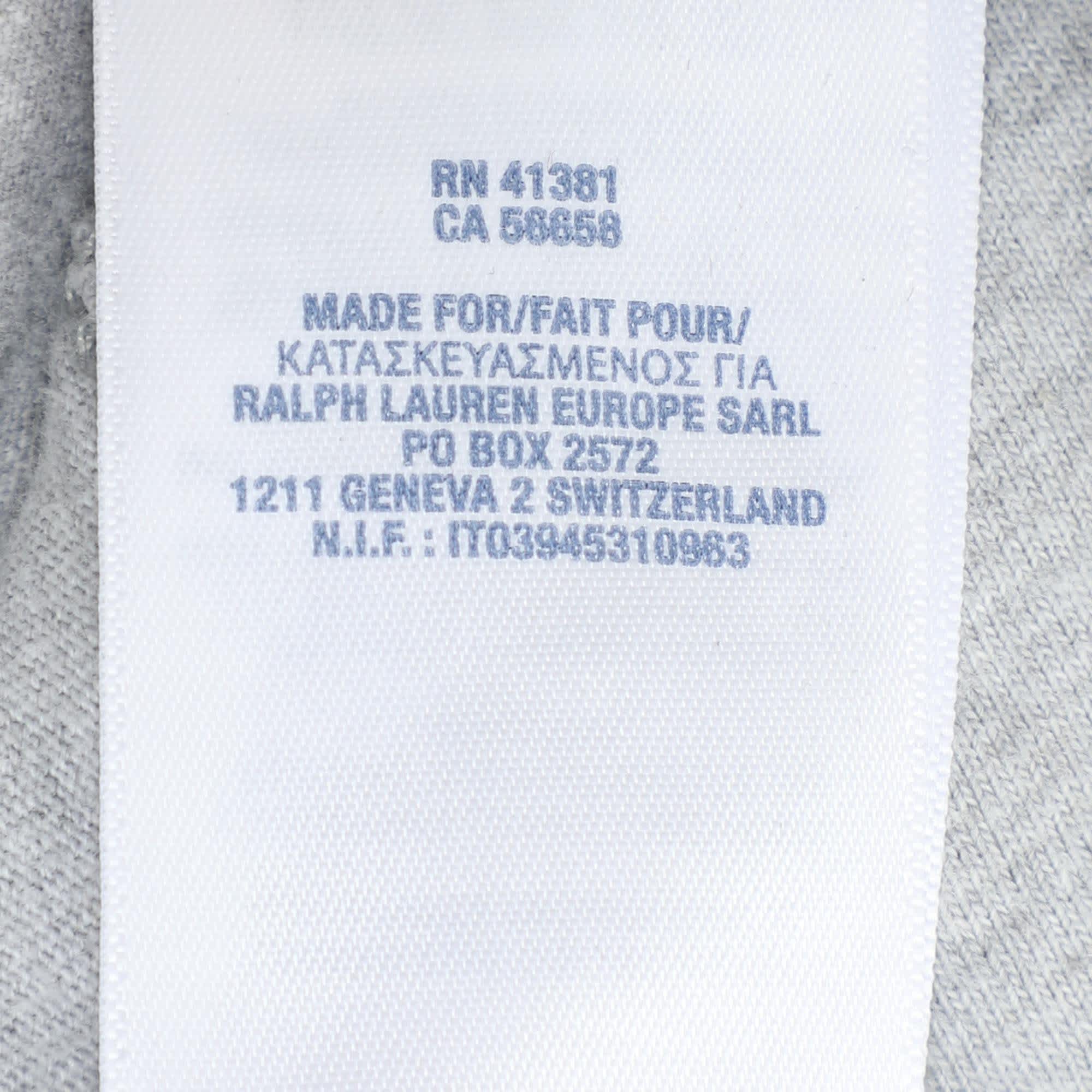 Polo Ralph Lauren Grey Jersey T - Shirt