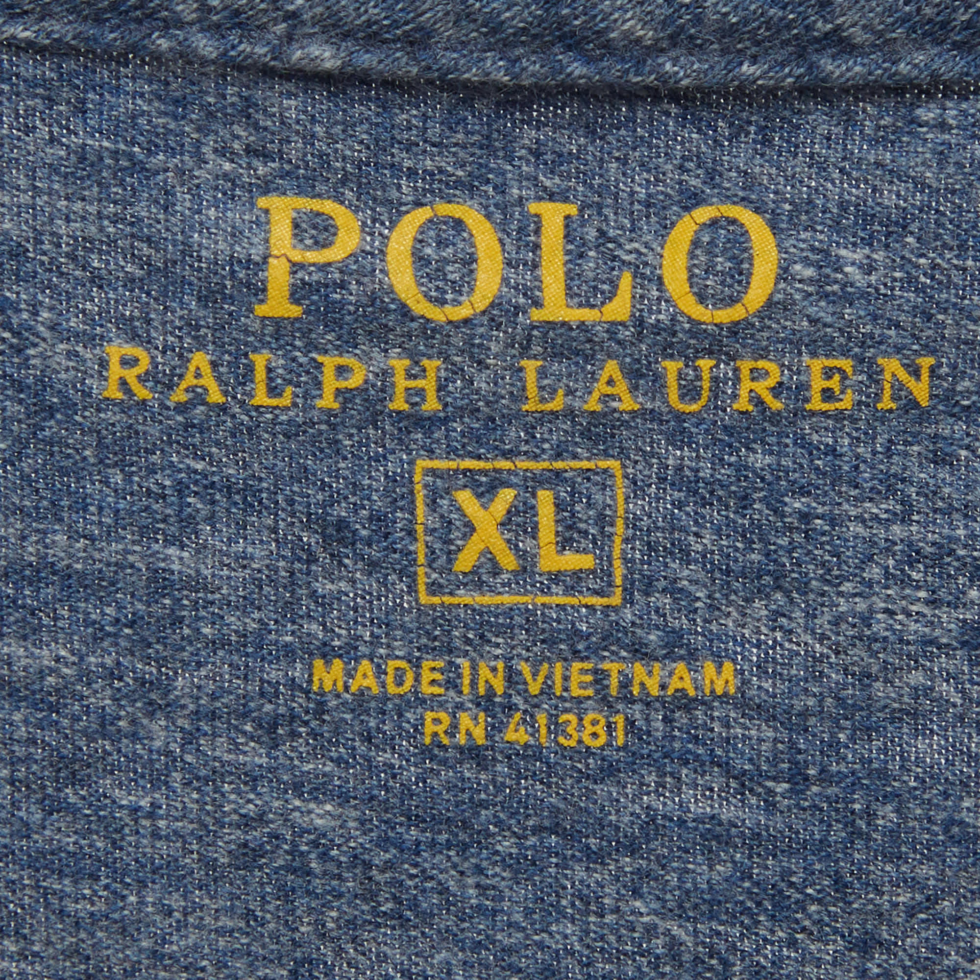 Polo Ralph Lauren Blue Jersey V - Neck T - Shirt