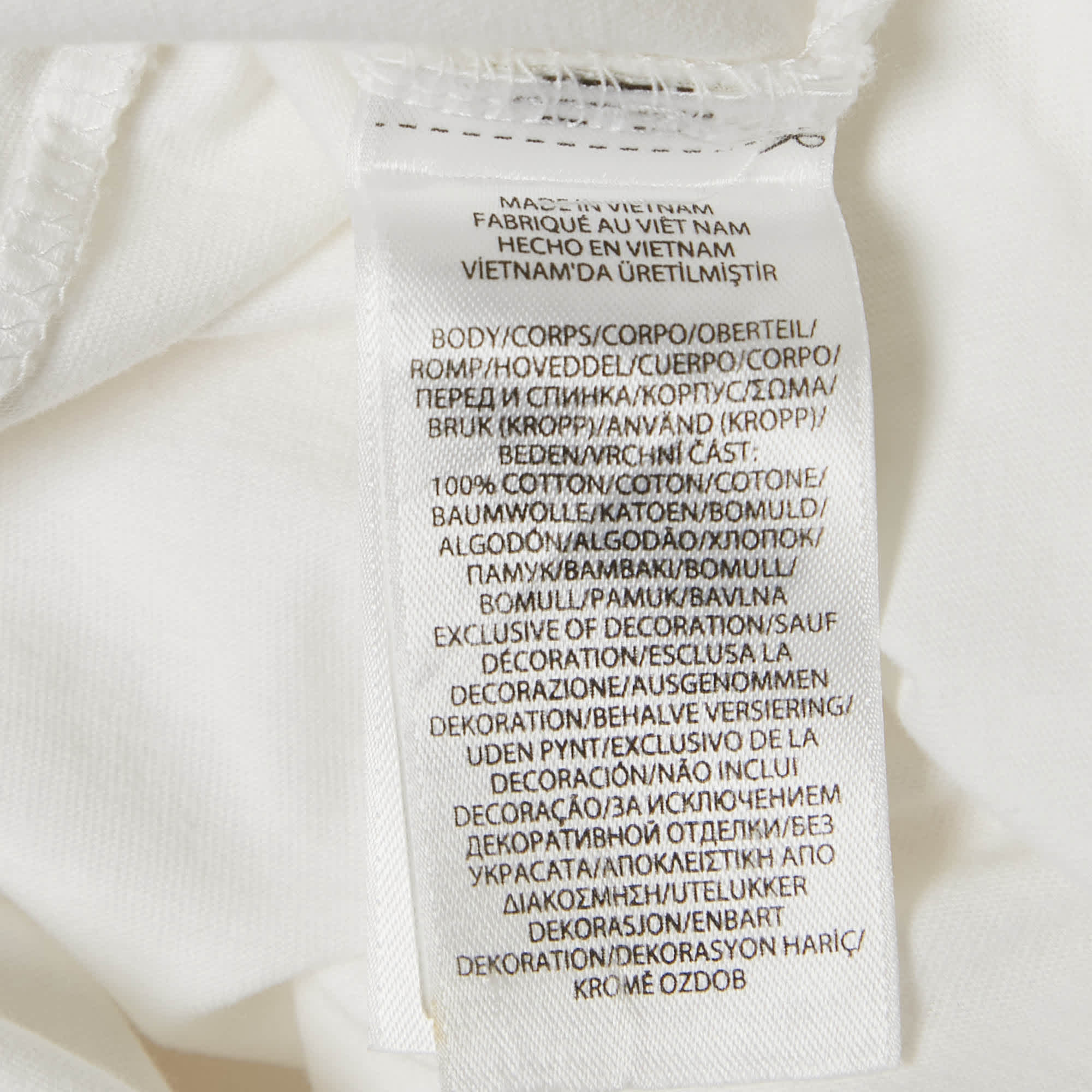 Polo Ralph Lauren White Logo Embroidered Cotton Crewneck T - Shirt