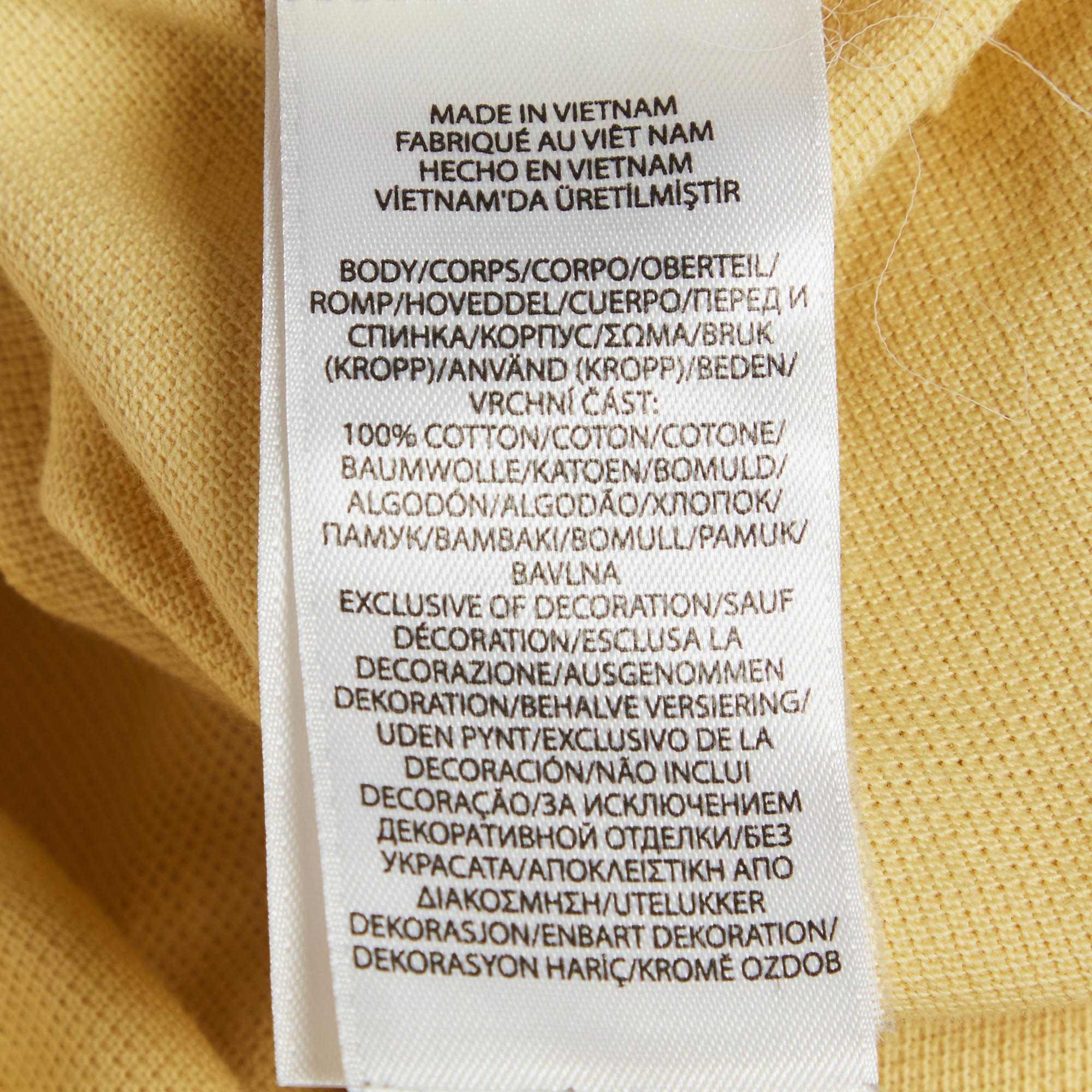 Polo Ralph Lauren Yellow Cotton Pique Polo T - Shirt