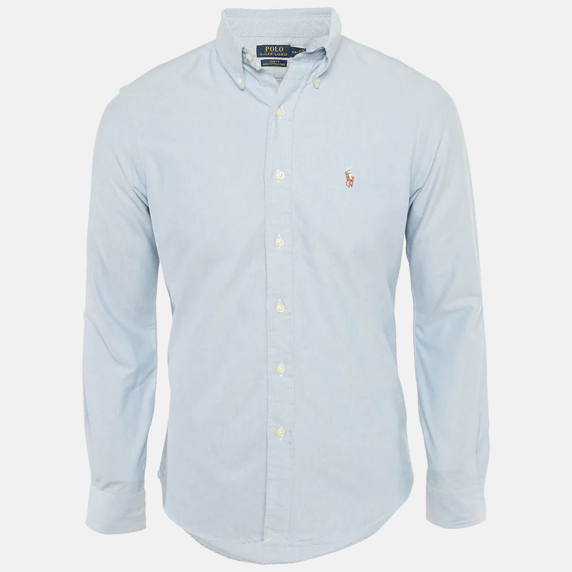 Polo Ralph Lauren Blue Oxford Cotton Slim Fit Shirt