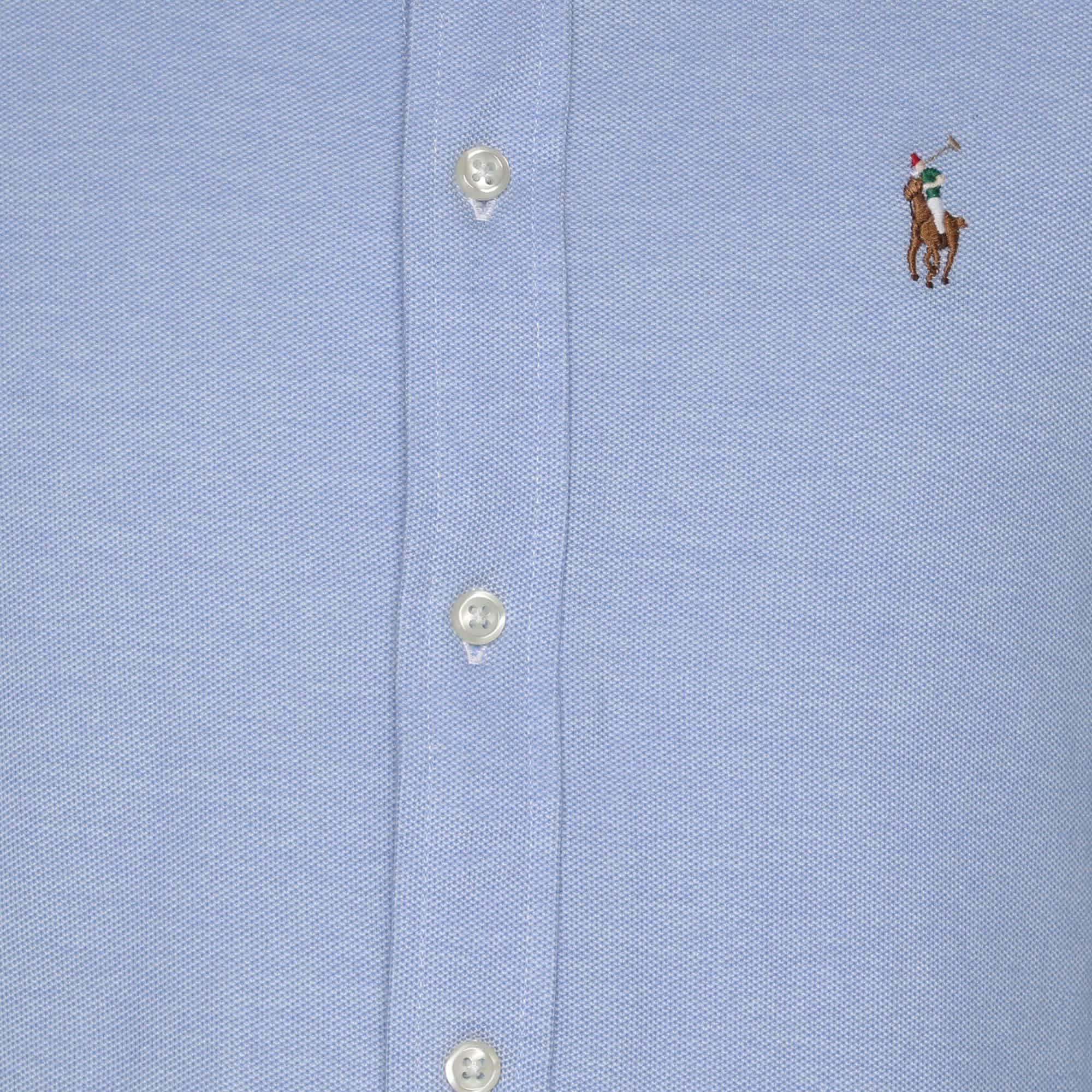 Polo Ralph Lauren Blue Cotton Button Front Shirt