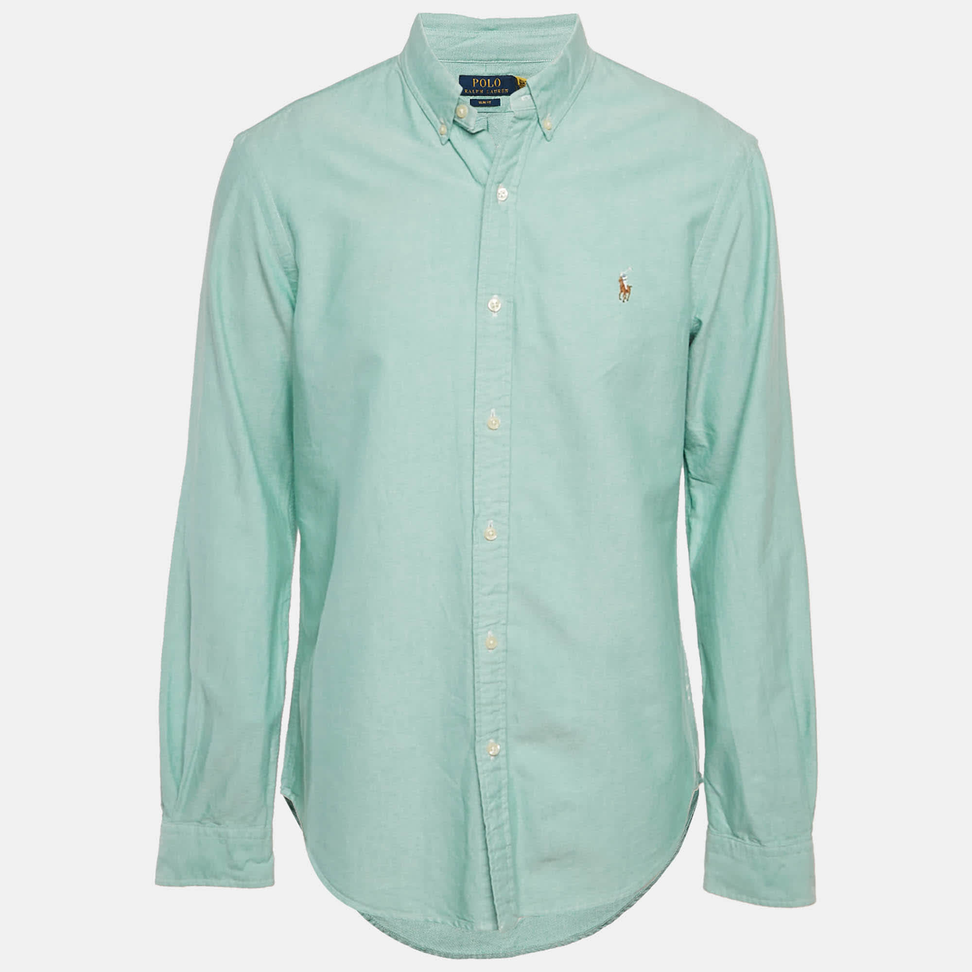 Polo Ralph Lauren Green Cotton Slim Fit Shirt