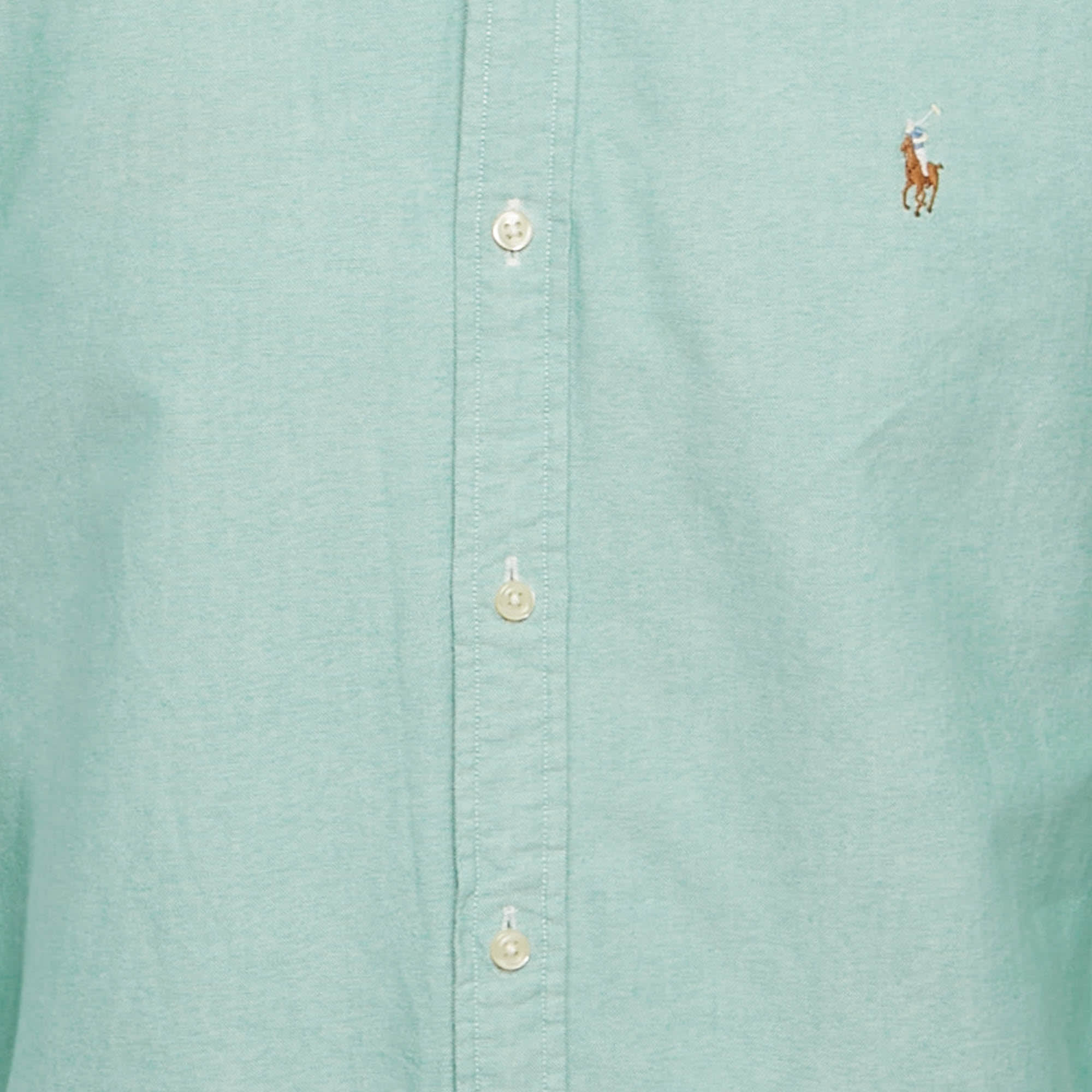 Polo Ralph Lauren Green Cotton Slim Fit Shirt