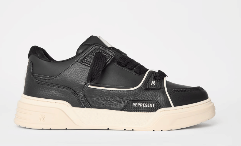 Represent Men's Rep Studio Premium Leather Mid - Top Sneaker