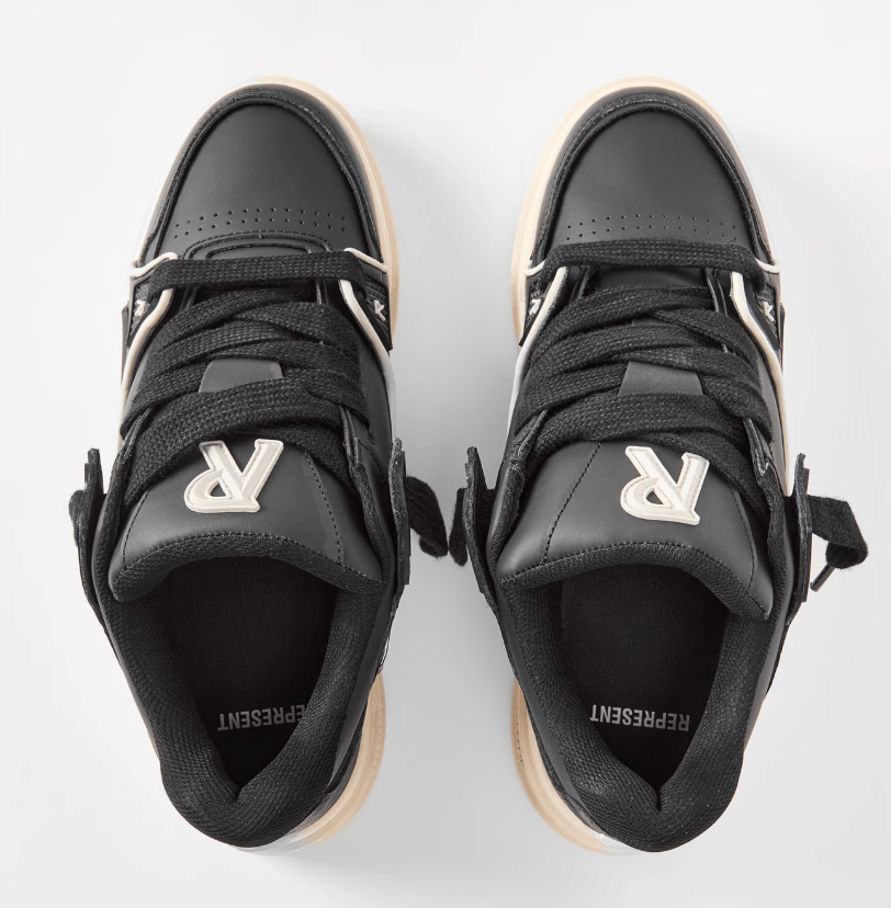 Represent Men's Rep Studio Premium Leather Mid - Top Sneaker