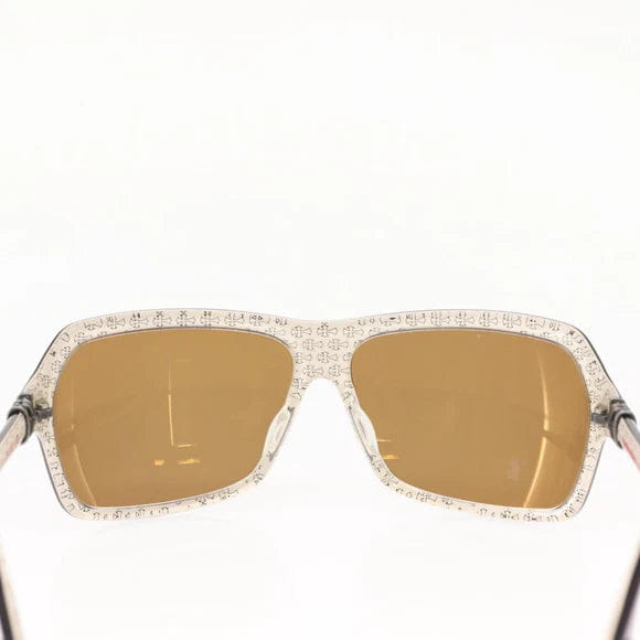 Chrome Hearts CH Plus Sunglasses plastic Brown Auth am9388V am9388V