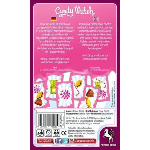 Nike Candy Match - Dexterity Card Game (2 - 6 Players, Ages 8+, Children & Family) - Pegasus Spiele