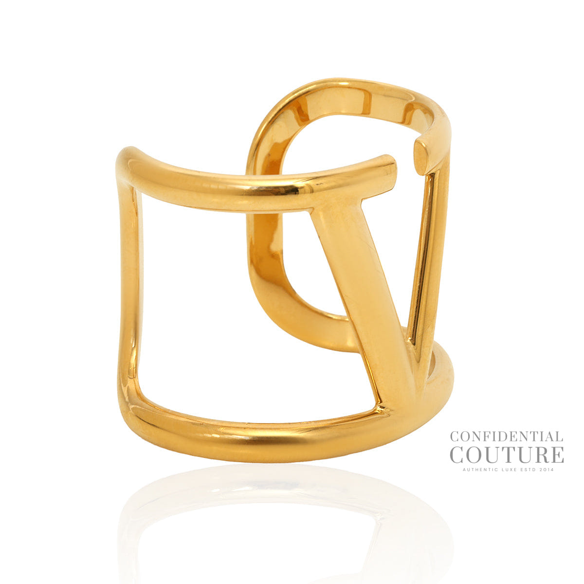 Valentino Garavani Gold VLogo Signature Cuff Bracelet