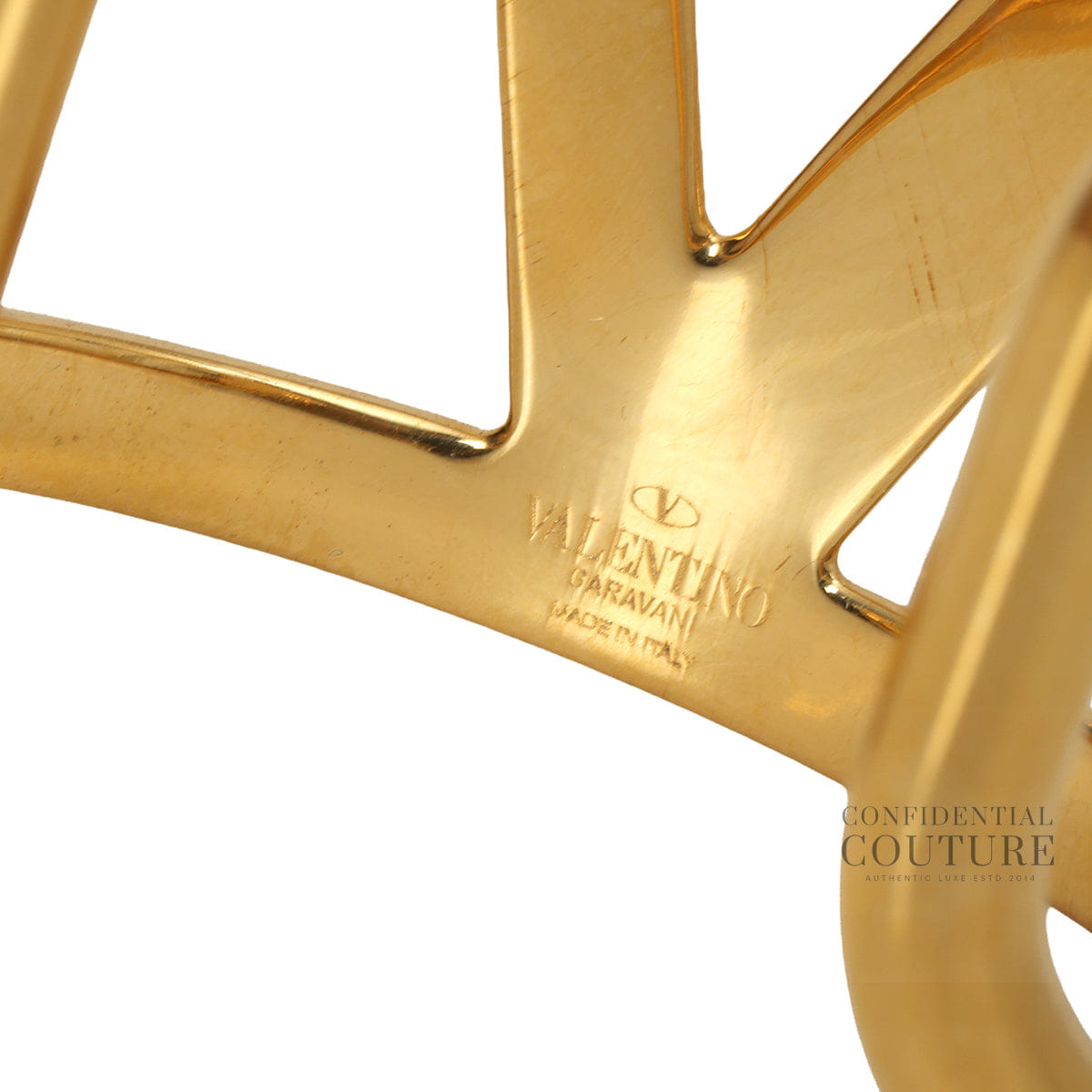Valentino Garavani Gold VLogo Signature Cuff Bracelet
