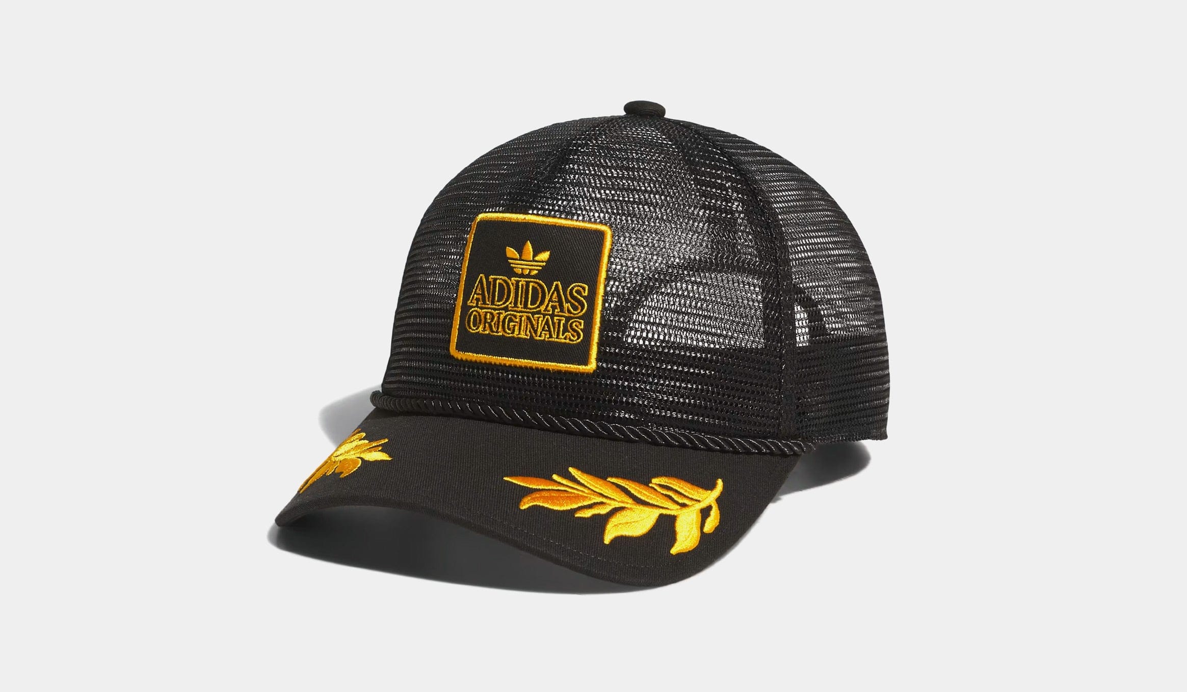 adidas Major Mesh Trucker Mens Hat (Black/Gold)
